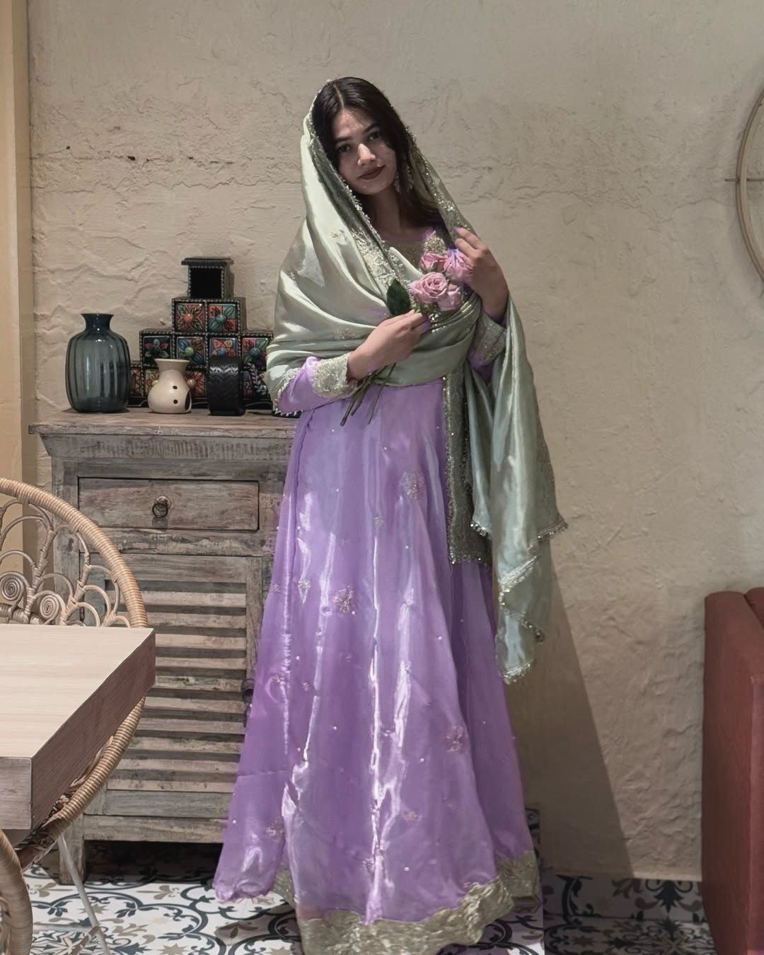 Ethenika Special Sequence Embroidery Moti work Flair Kurti Pant Dupatta Set (Stitched) - Premium from Ethenika.com - Just INR 2990! Shop now at Ethenika.com