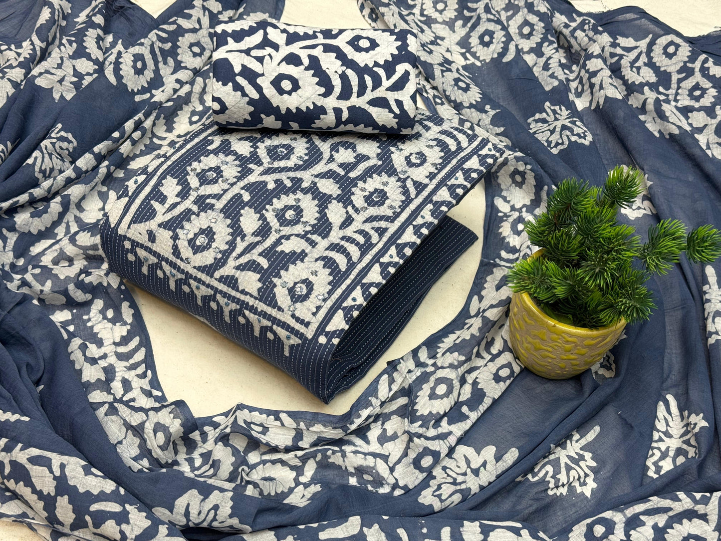 Cotton Printed Dress Material - Premium from Ethenika.com - Just INR 1690! Shop now at Ethenika.com