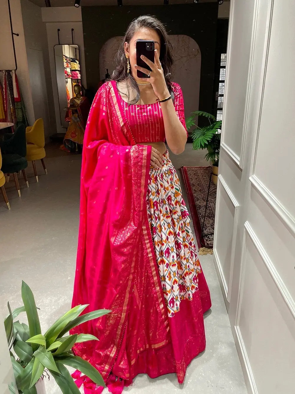 Dola Silk Patola Print with Foil work Navratri special Chaniya Choli (Stitched) - Premium  from Ethenika.com - Just INR 2290! Shop now at Ethenika.com