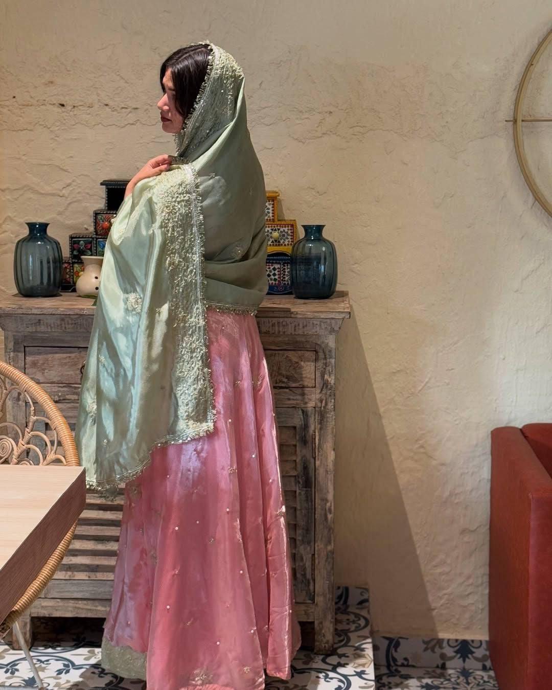 Ethenika Special Sequence Embroidery Moti work Flair Kurti Pant Dupatta Set (Stitched) - Premium from Ethenika.com - Just INR 2990! Shop now at Ethenika.com