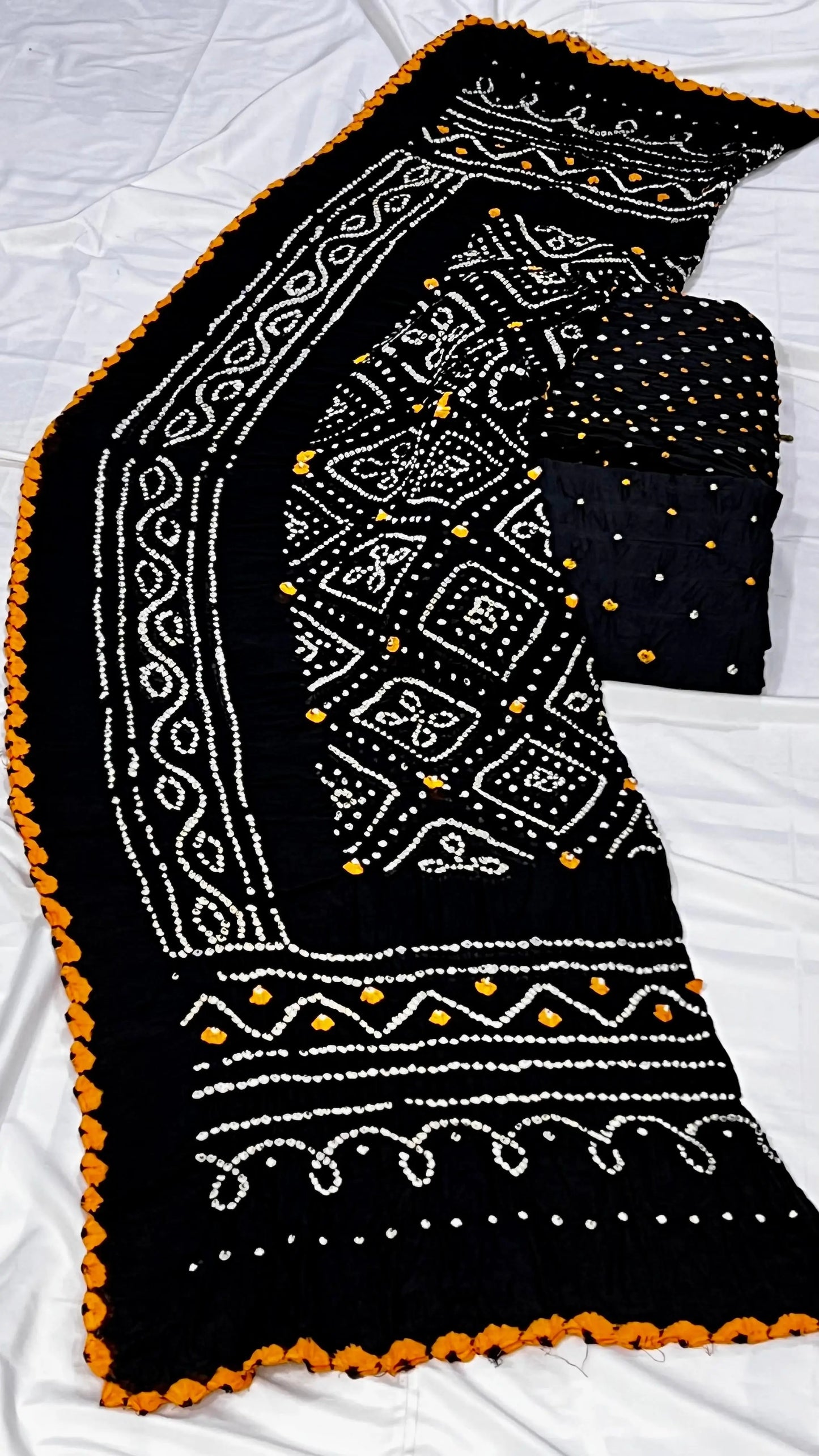 Cotton Satin Original Kutchi Bandhani Dress Material - Premium  from Ethenika.com - Just INR 2190! Shop now at Ethenika.com