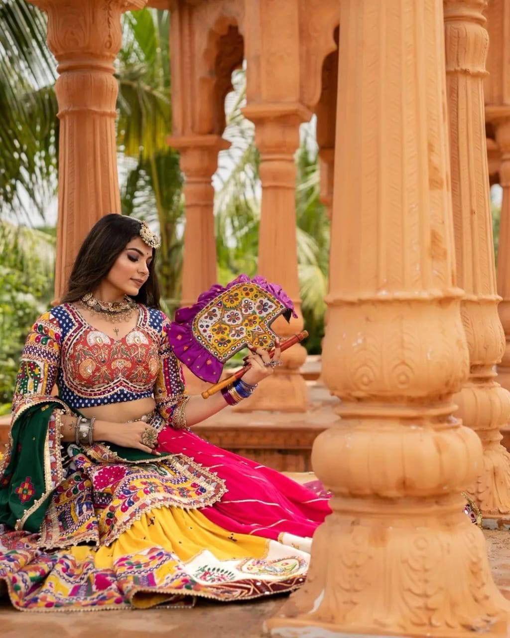 Kutchi Digital Print Work Navratri Special Ready to Wear Chaniya Choli - Premium from Ethenika.com - Just INR 3590! Shop now at Ethenika.com