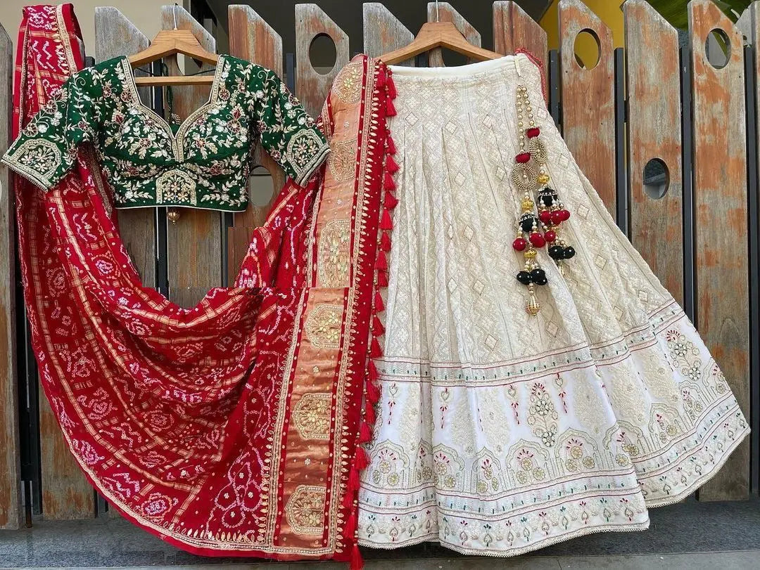 Georgette Heavy Sequence Embroidery Work Chaniya Choli - Premium from Ethenika.com - Just INR 2990! Shop now at Ethenika.com