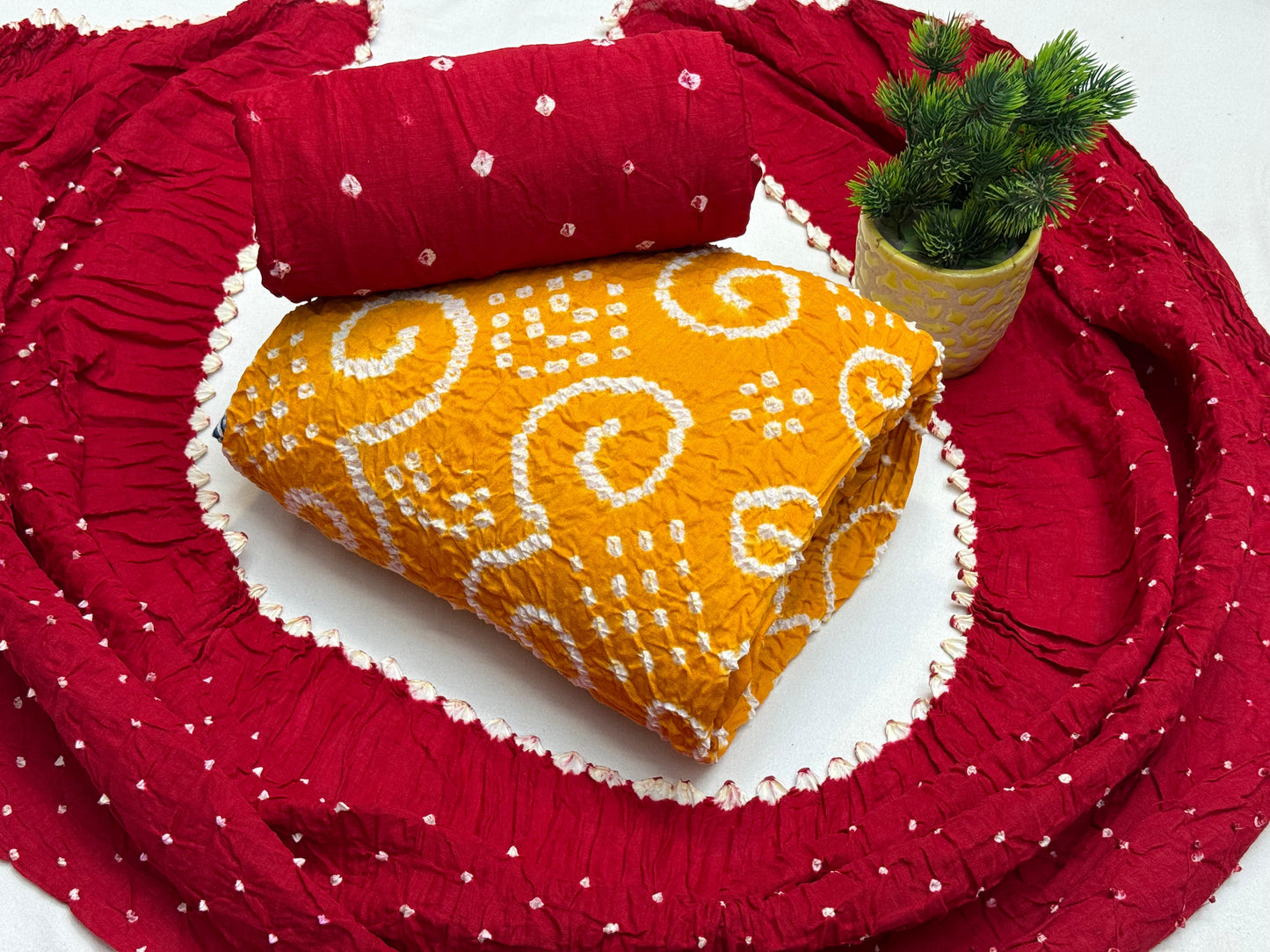 Cotton Kutch Bandhani Dress Material - Premium from Ethenika.com - Just INR 1690! Shop now at Ethenika.com