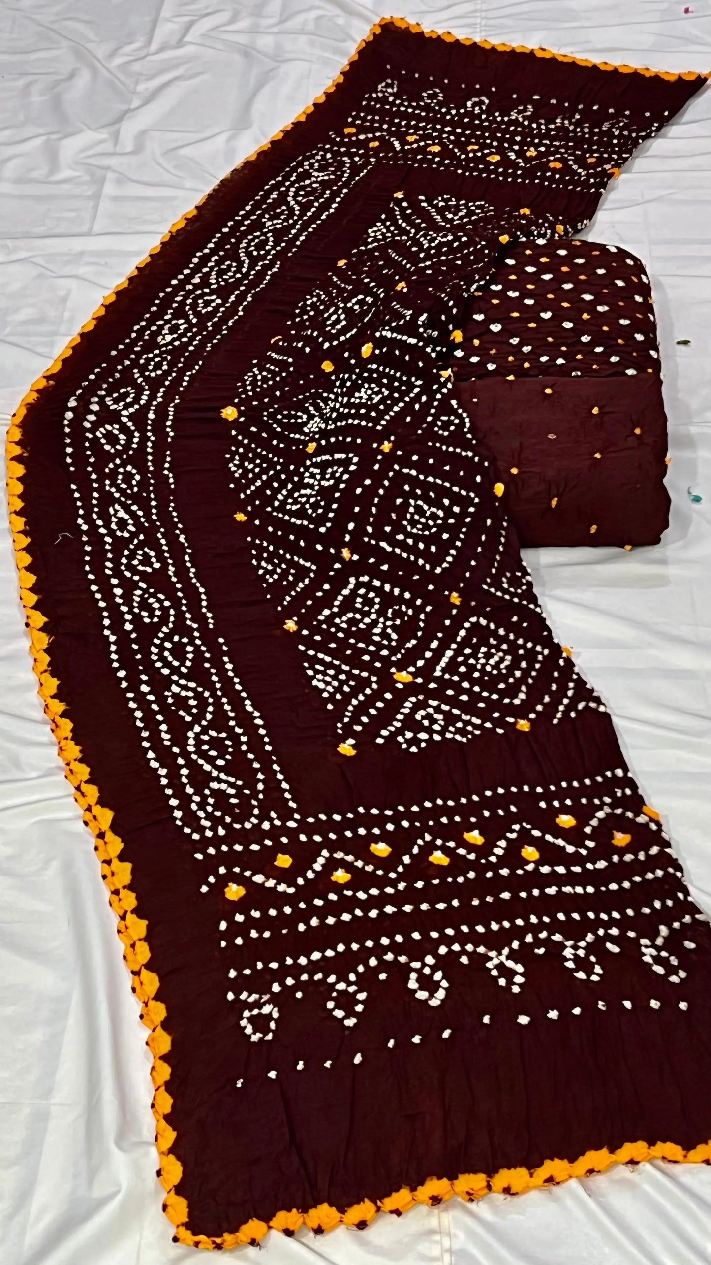 Cotton Satin Original Kutchi Bandhani Dress Material - Premium  from Ethenika.com - Just INR 2190! Shop now at Ethenika.com