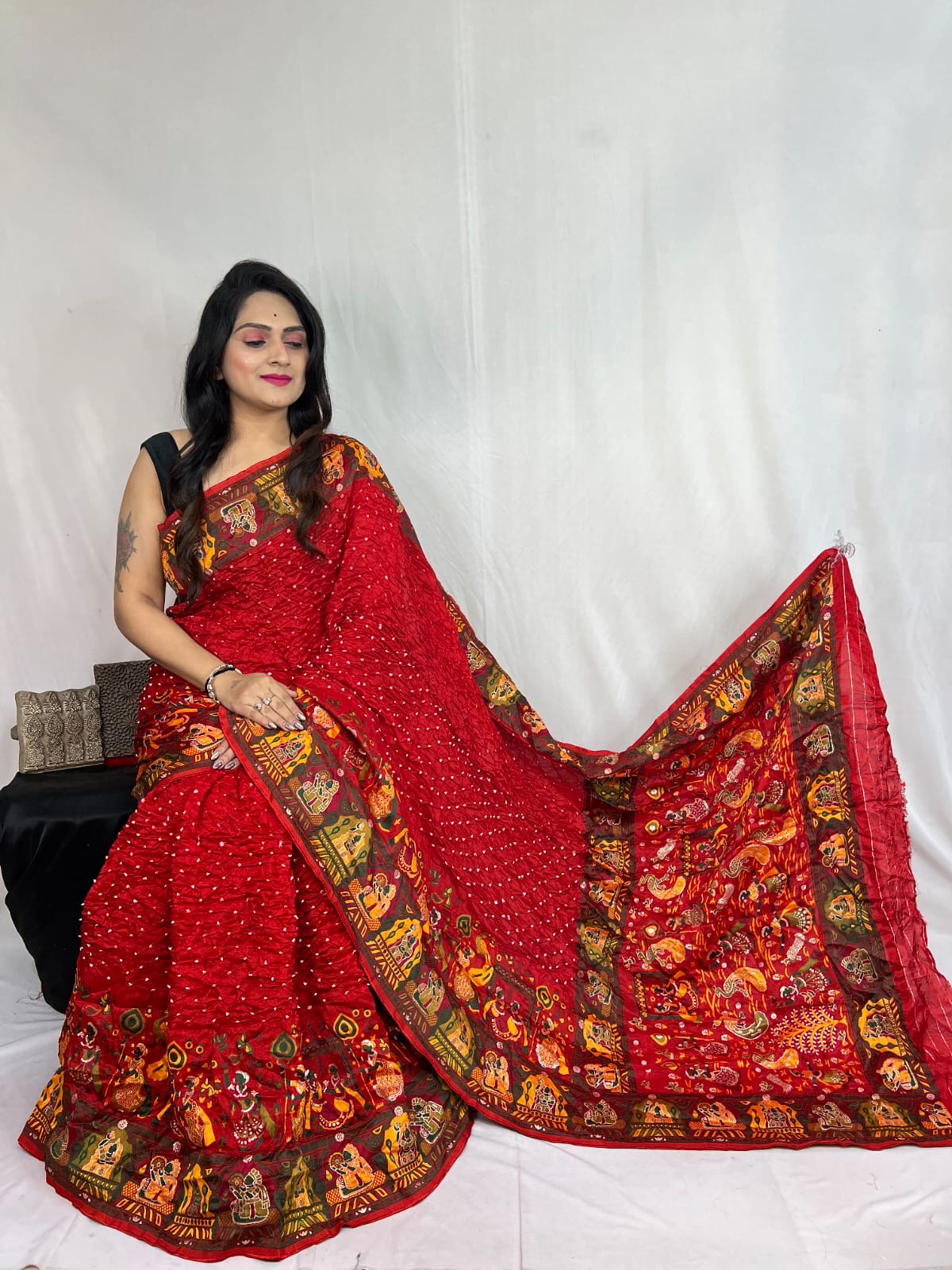 Kutch Authentic Pure Dola Silk Pasmina Saree - Premium from Ethenika.com - Just INR 5990! Shop now at Ethenika.com