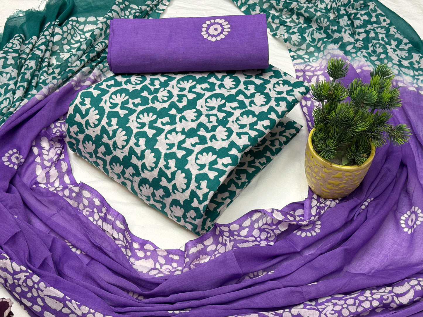 Cotton Hand Blocked Wax Batik - Premium  from Ethenika.com - Just INR 1490! Shop now at Ethenika.com