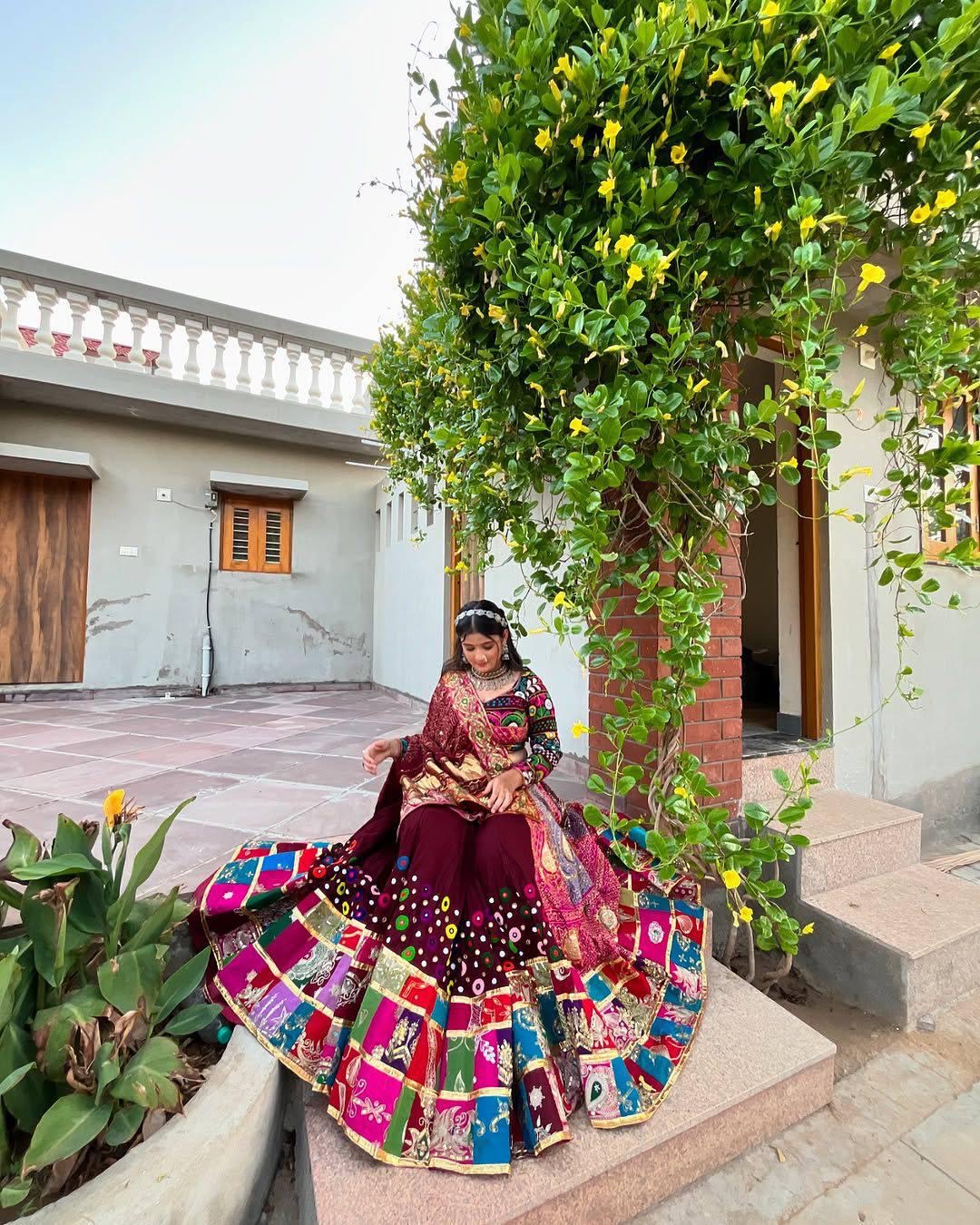 Muslin Digital Print Navratri Special Chaniya Choli