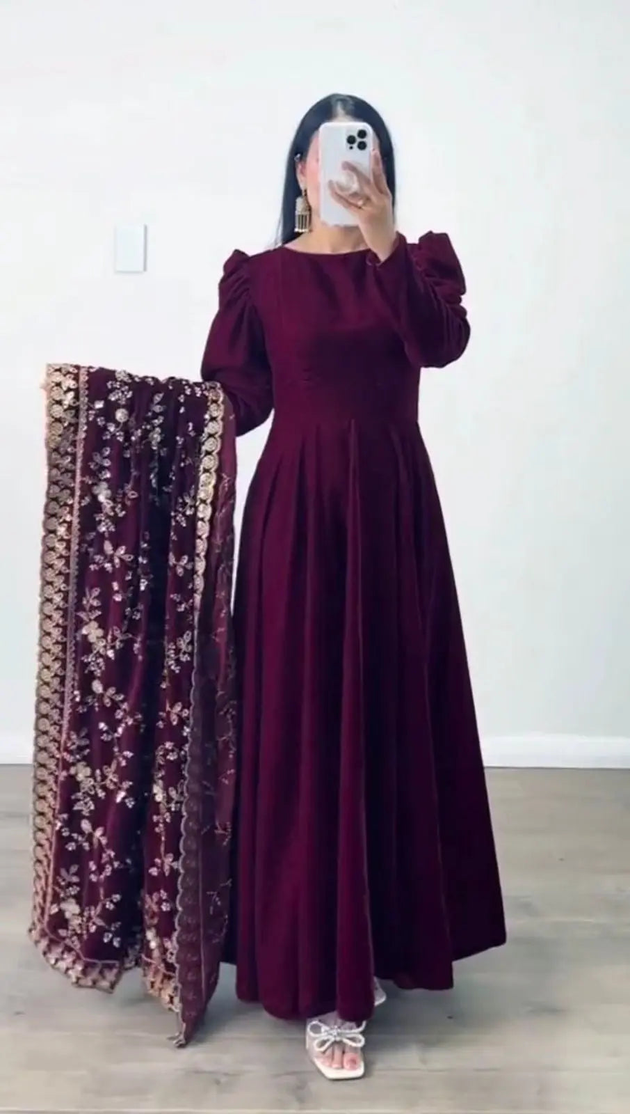 Winter Special Velvet Designer Suit (Stitched) - Premium from Ethenika.com - Just INR 2990! Shop now at Ethenika.com