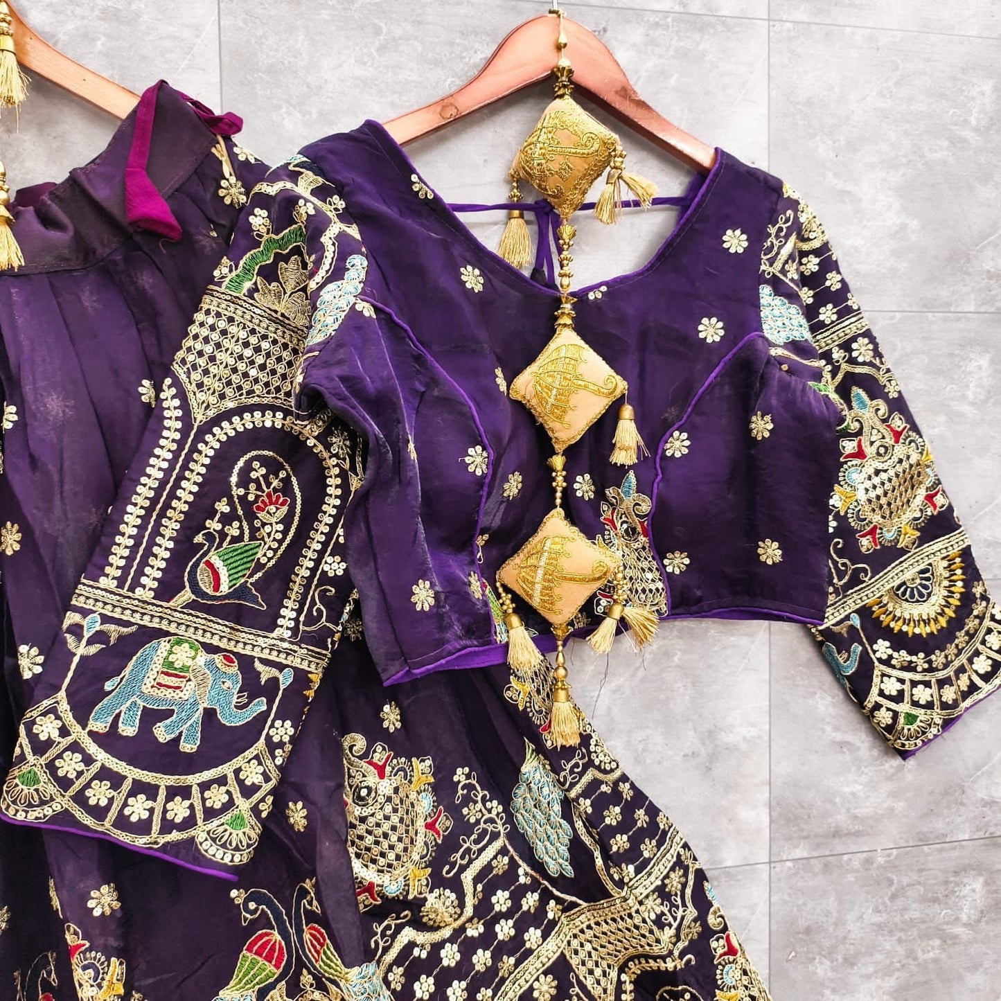 Ethenika Originals Sequence Embroidery Work Designer Chaniya Choli