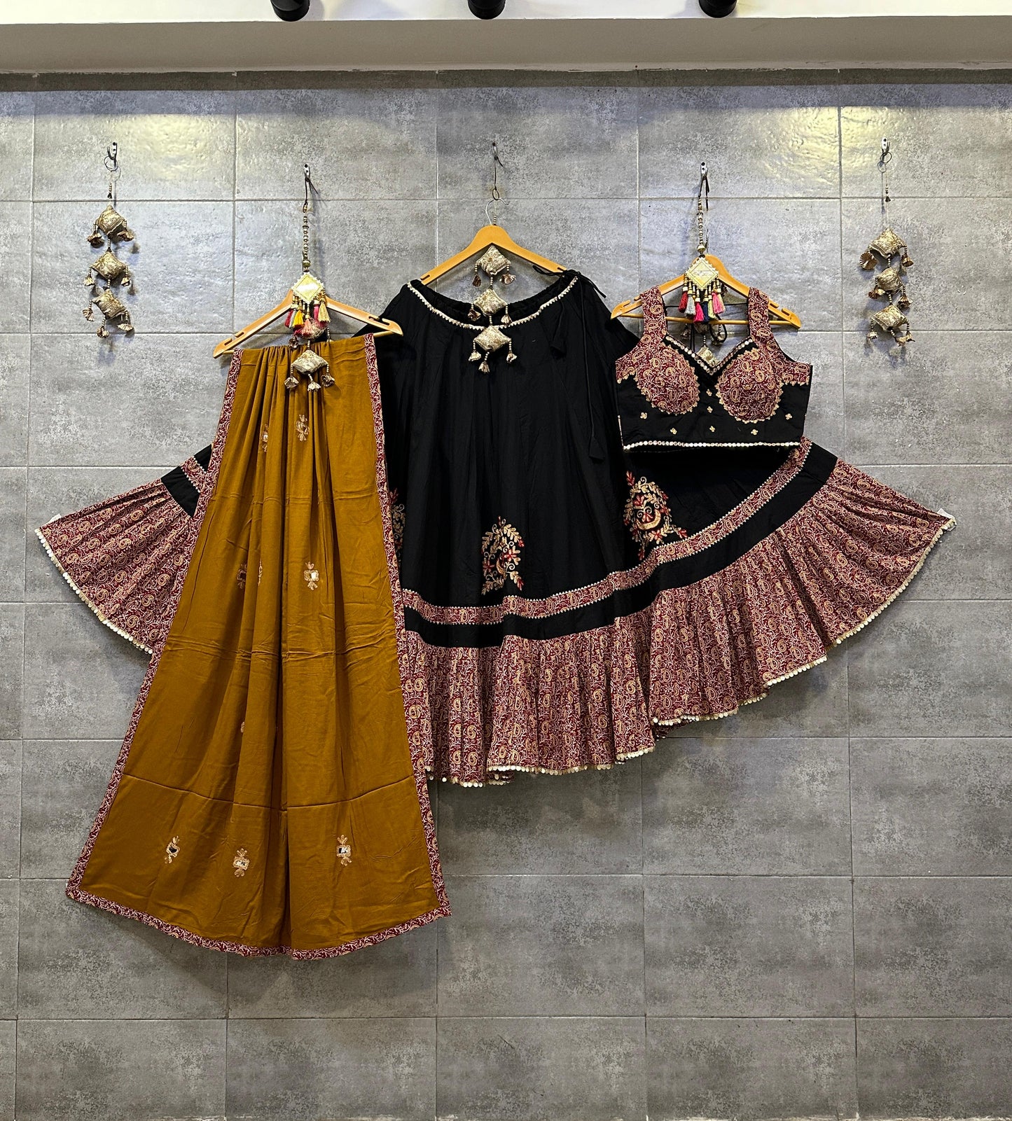 Pure Khadi Cotton Aari work Navratri Special Chaniya Choli - Premium from Ethenika.com - Just INR 5590! Shop now at Ethenika.com