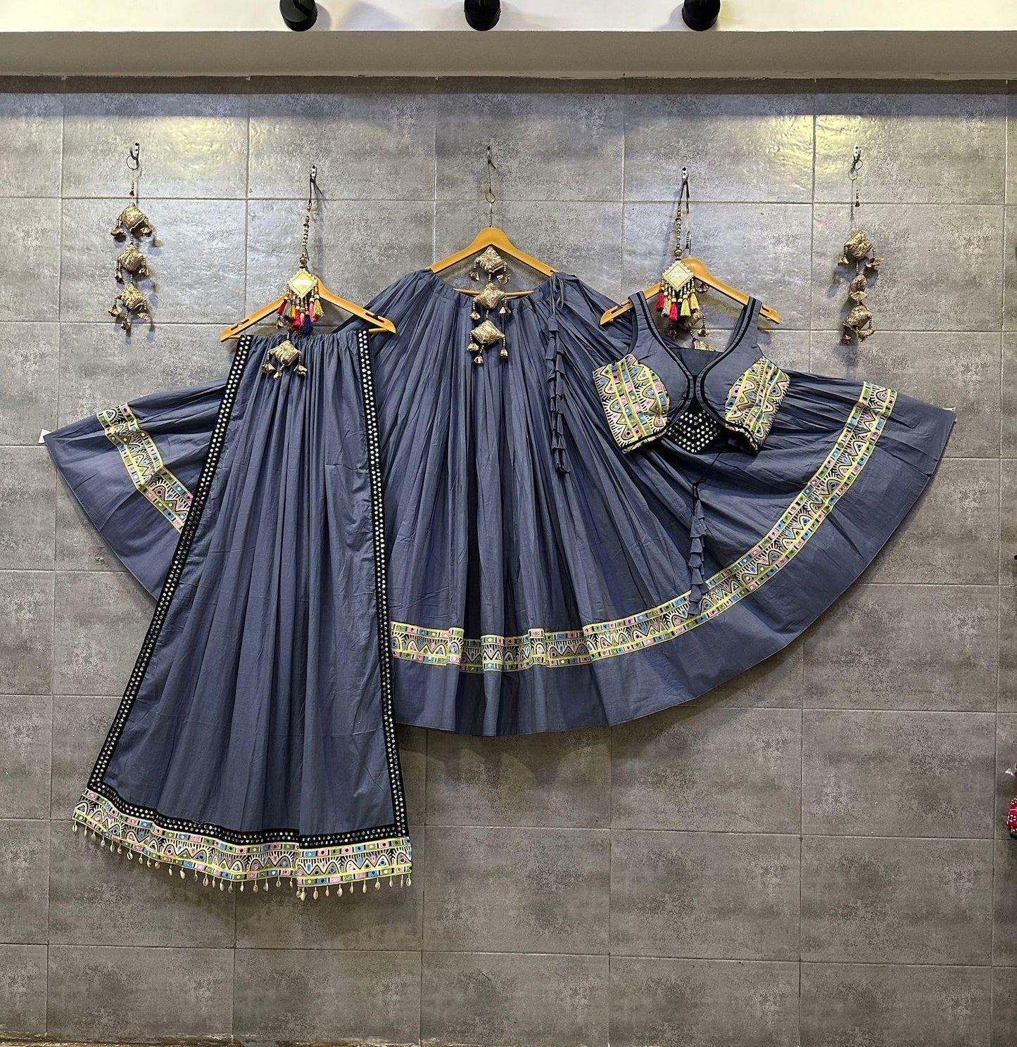 Pure Mal Cotton Kodi work Self Color Navratri Special Chaniya Choli - Premium from Ethenika.com - Just INR 5990! Shop now at Ethenika.com