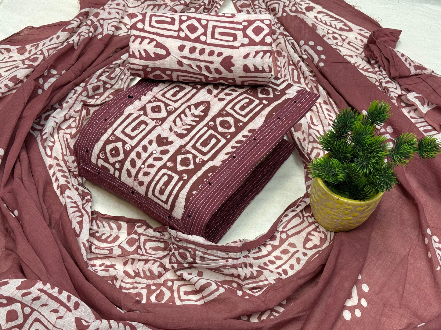 Cotton Printed Dress Material - Premium from Ethenika.com - Just INR 1690! Shop now at Ethenika.com