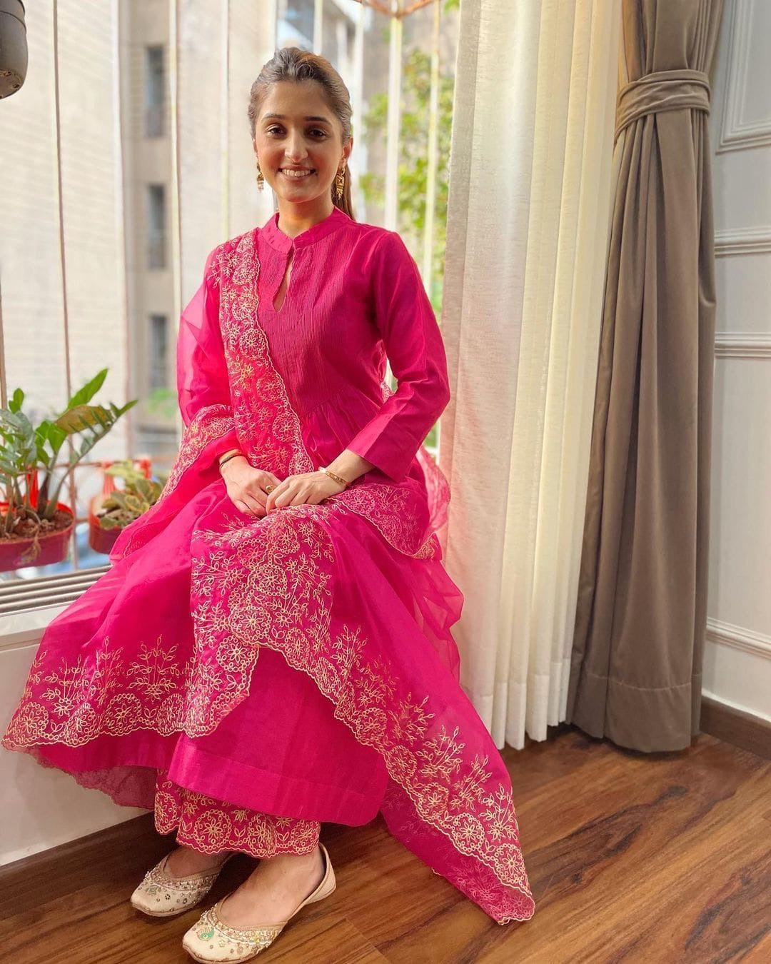 Ethenika Exclusive womens Kurti Pant with Organza Dupatta Set (Stitched) - Premium from Ethenika.com - Just INR 2290! Shop now at Ethenika.com