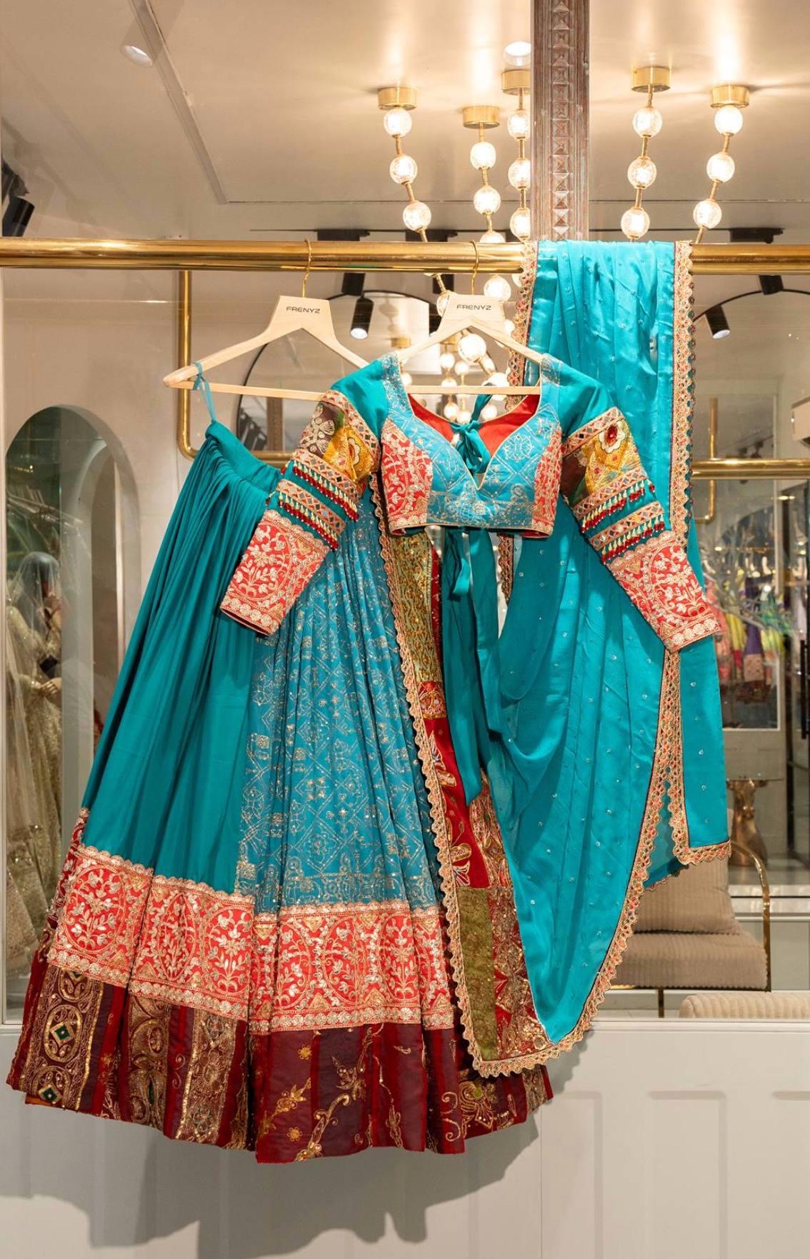 Heavy Muslin Cotton Digital Print with Mirror Work Designer Chaniya Choli