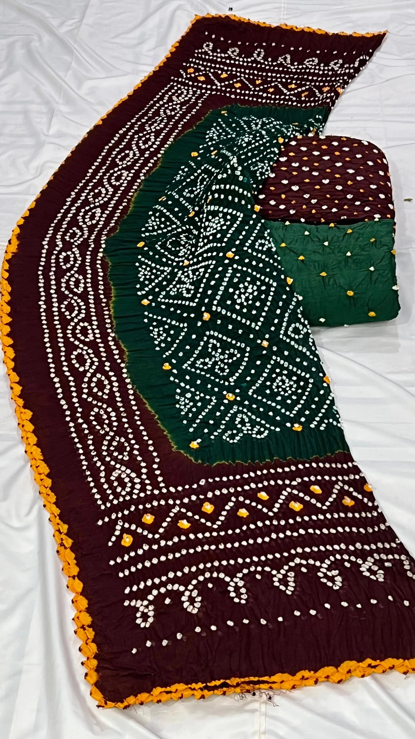 Cotton Satin Original Kutchi Bandhani Dress Material - Premium  from Ethenika.com - Just INR 2190! Shop now at Ethenika.com