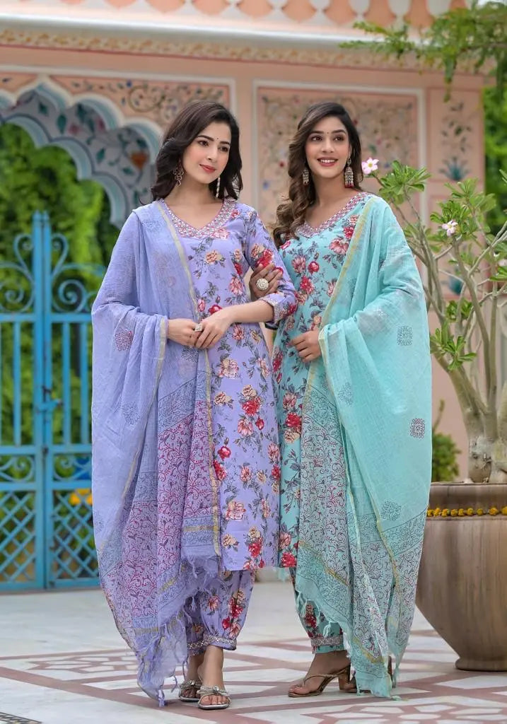 Digital Printed Afghani Suit Sets (Stitched) - Premium from Ethenika.com - Just INR 1890! Shop now at Ethenika.com