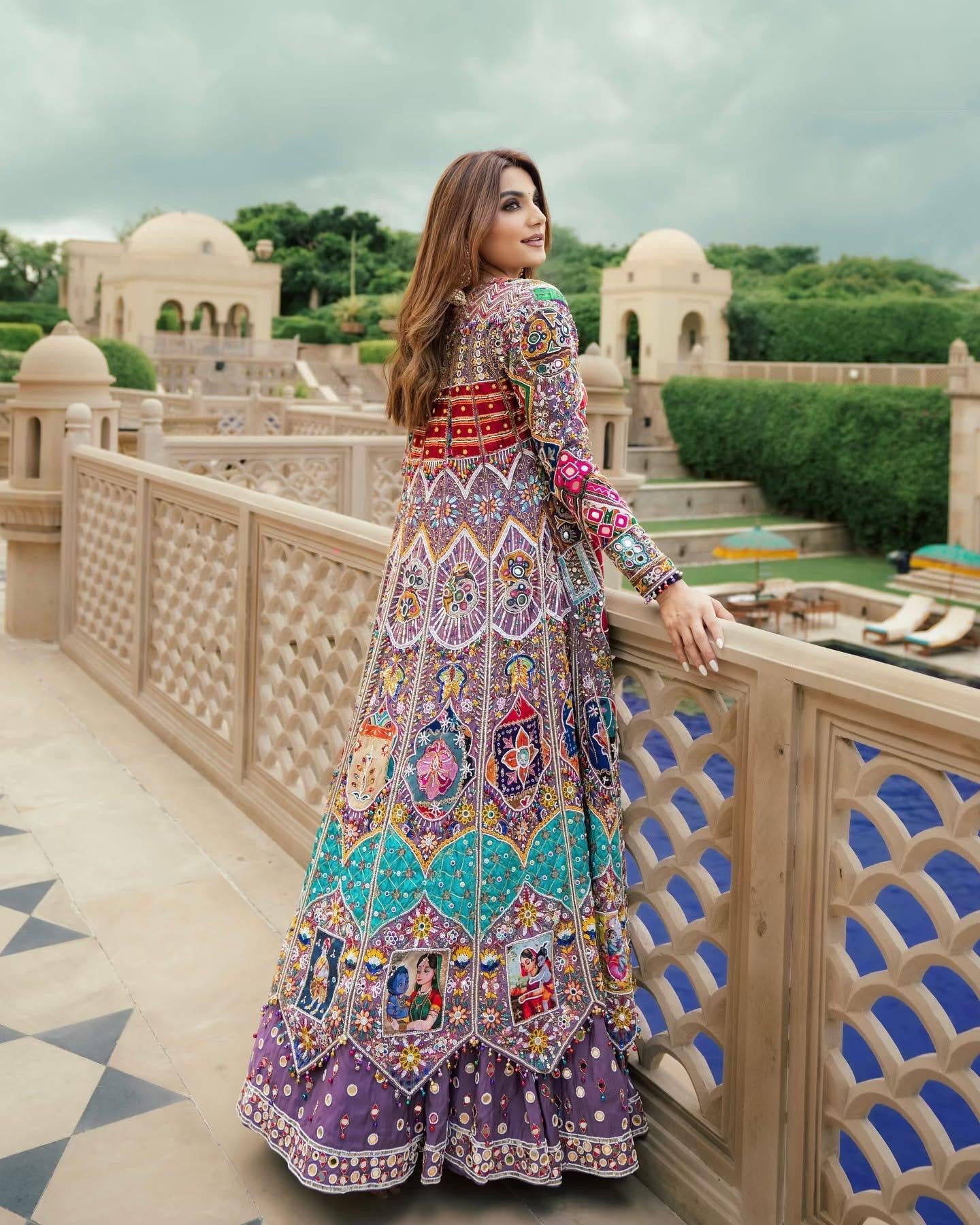 Navratri Designer Chaniya Choli | Muslin Cotton | Mirror Work | Free Size 38-44