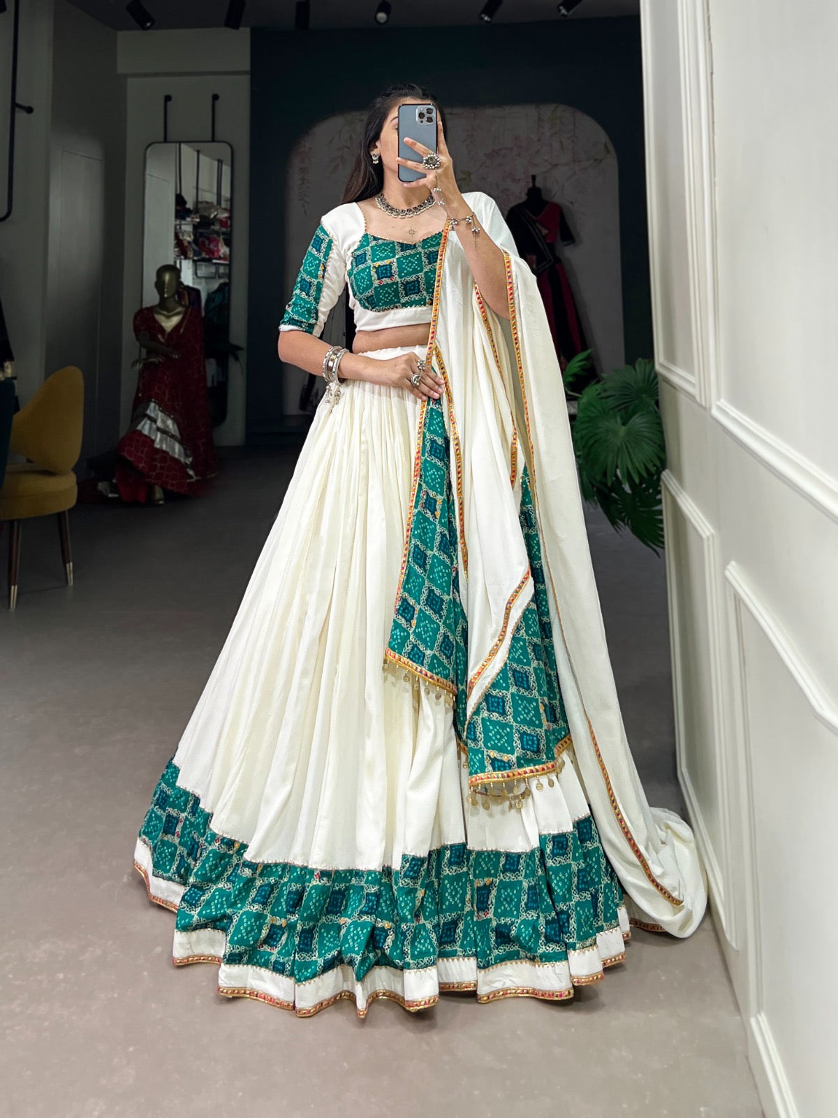 Rayon Gamthi Gota Patta work Navratri Special Chaniya Choli - Premium from Ethenika.com - Just INR 4990! Shop now at Ethenika.com