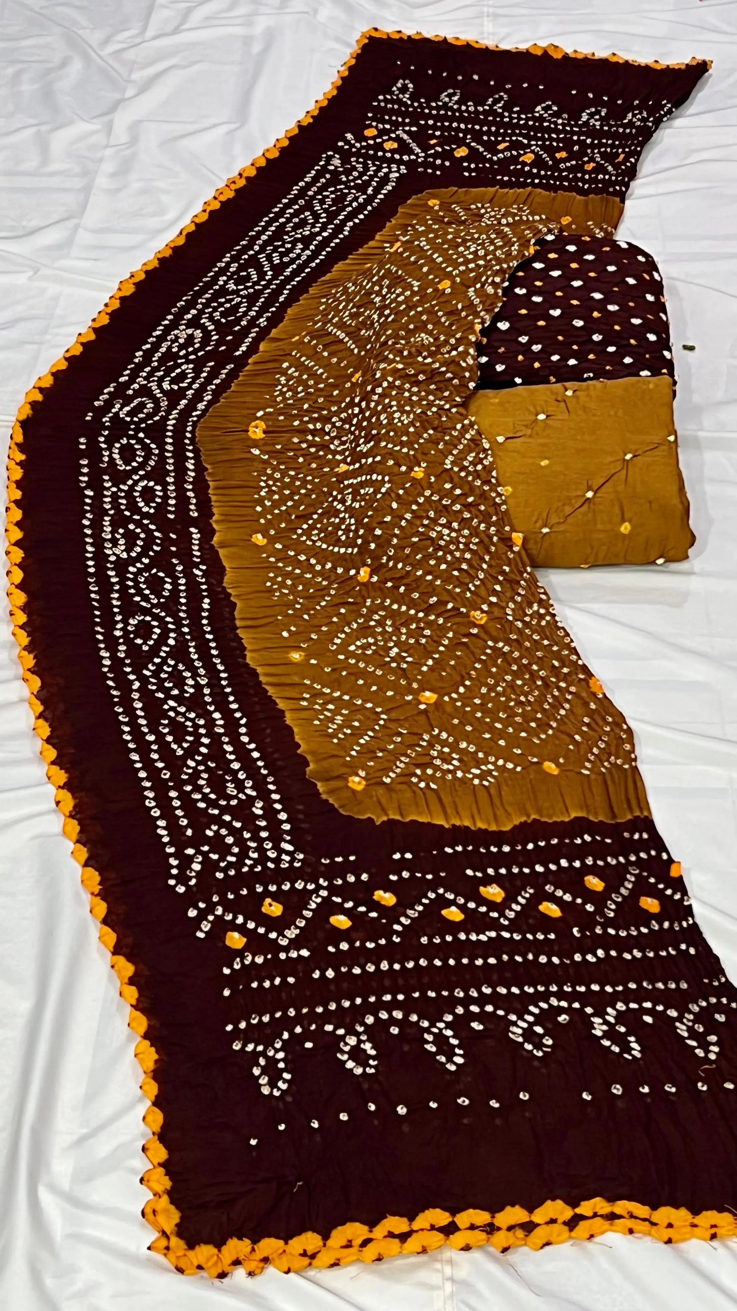 Cotton Satin Original Kutchi Bandhani Dress Material - Premium  from Ethenika.com - Just INR 2190! Shop now at Ethenika.com