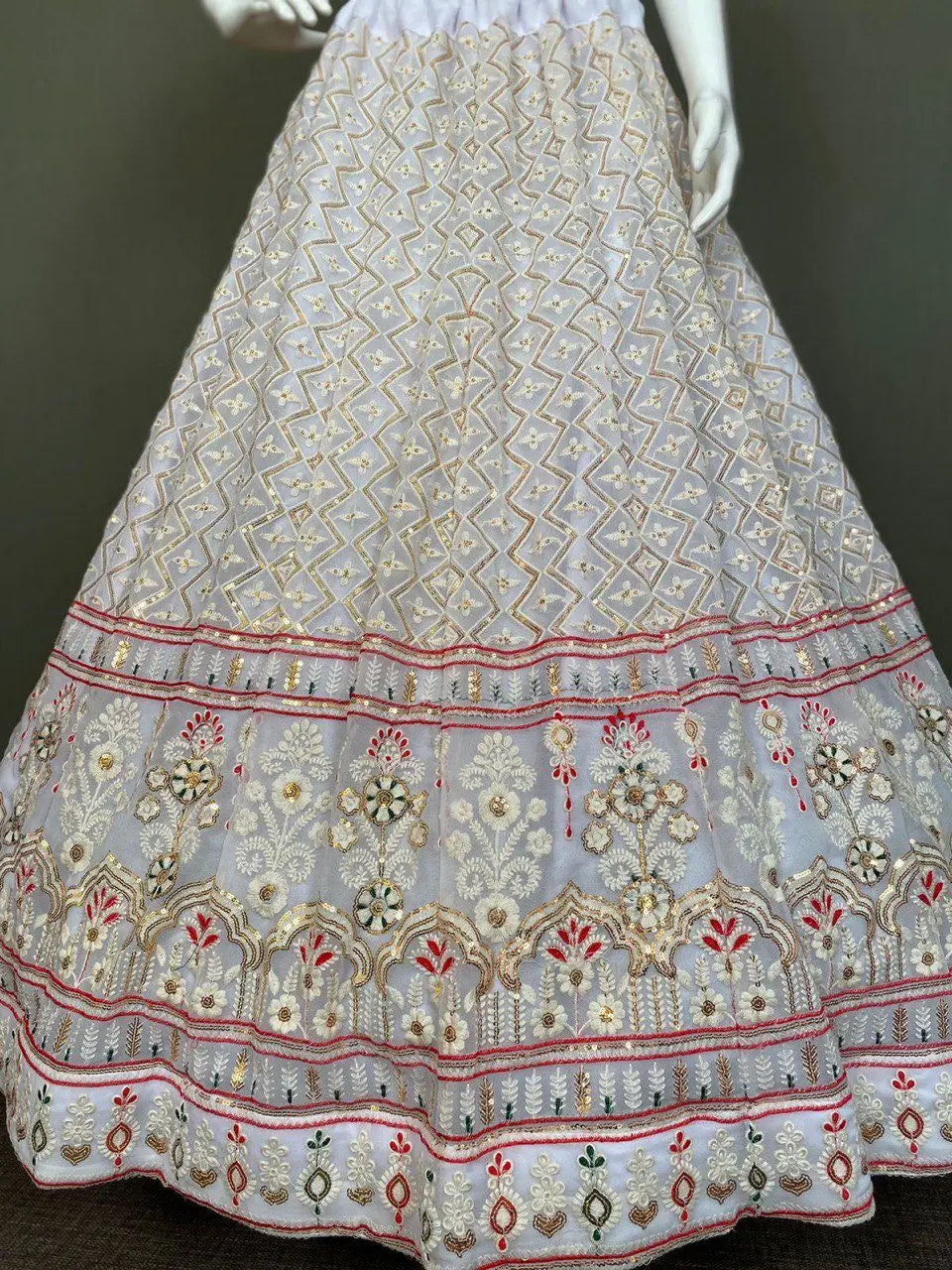 Georgette Heavy Sequence Embroidery Work Chaniya Choli - Premium from Ethenika.com - Just INR 2990! Shop now at Ethenika.com