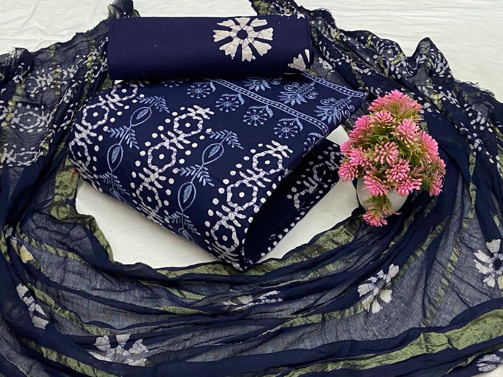 wax batik cotton dress material Hand Blok Wax Batik Non Catalog Dress Material Wholesale Online Mumbai
