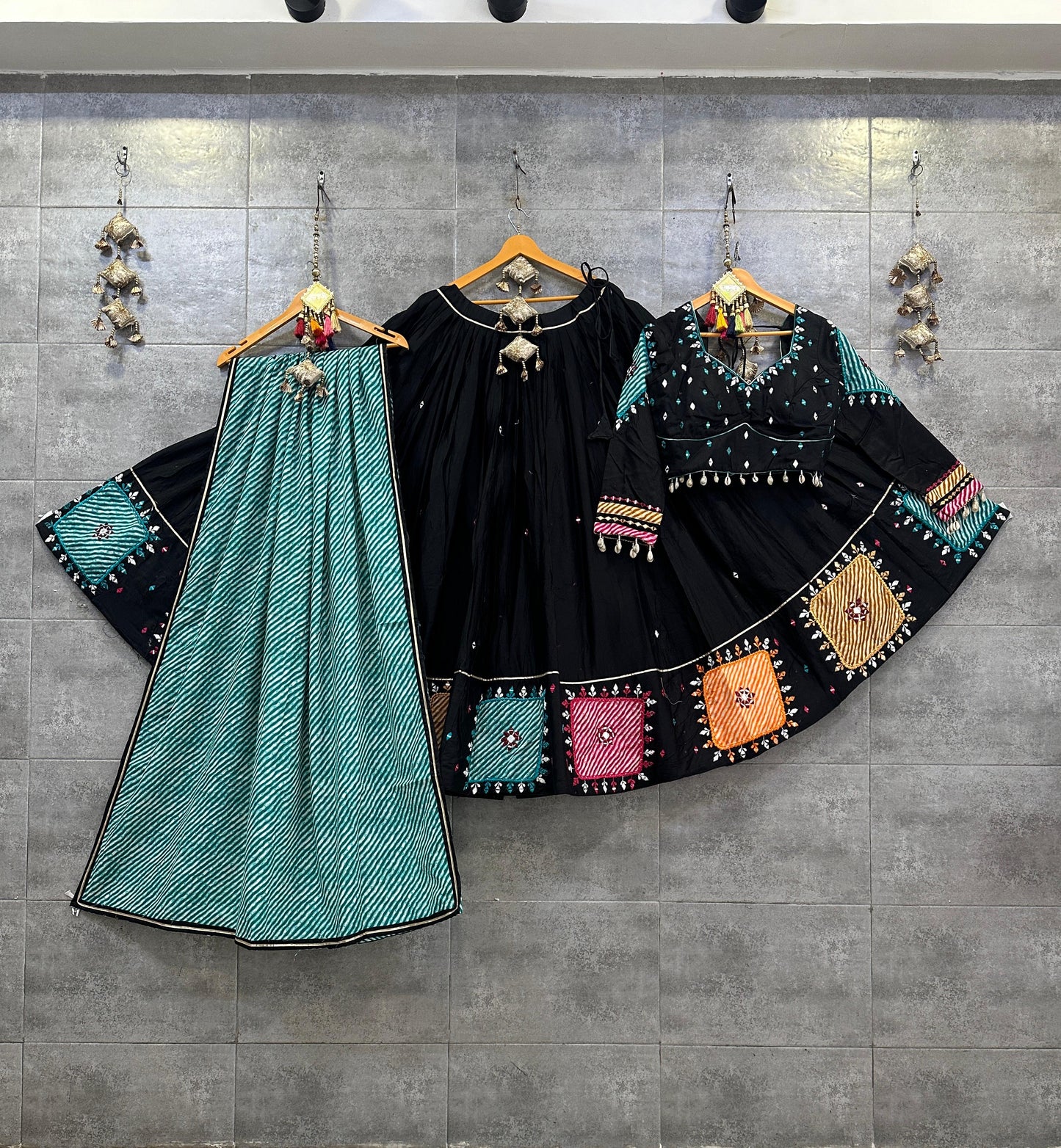 Jaam Cotton Kodi with Mirror work Navratri Special Chaniya Choli - Premium from Ethenika.com - Just INR 6590! Shop now at Ethenika.com