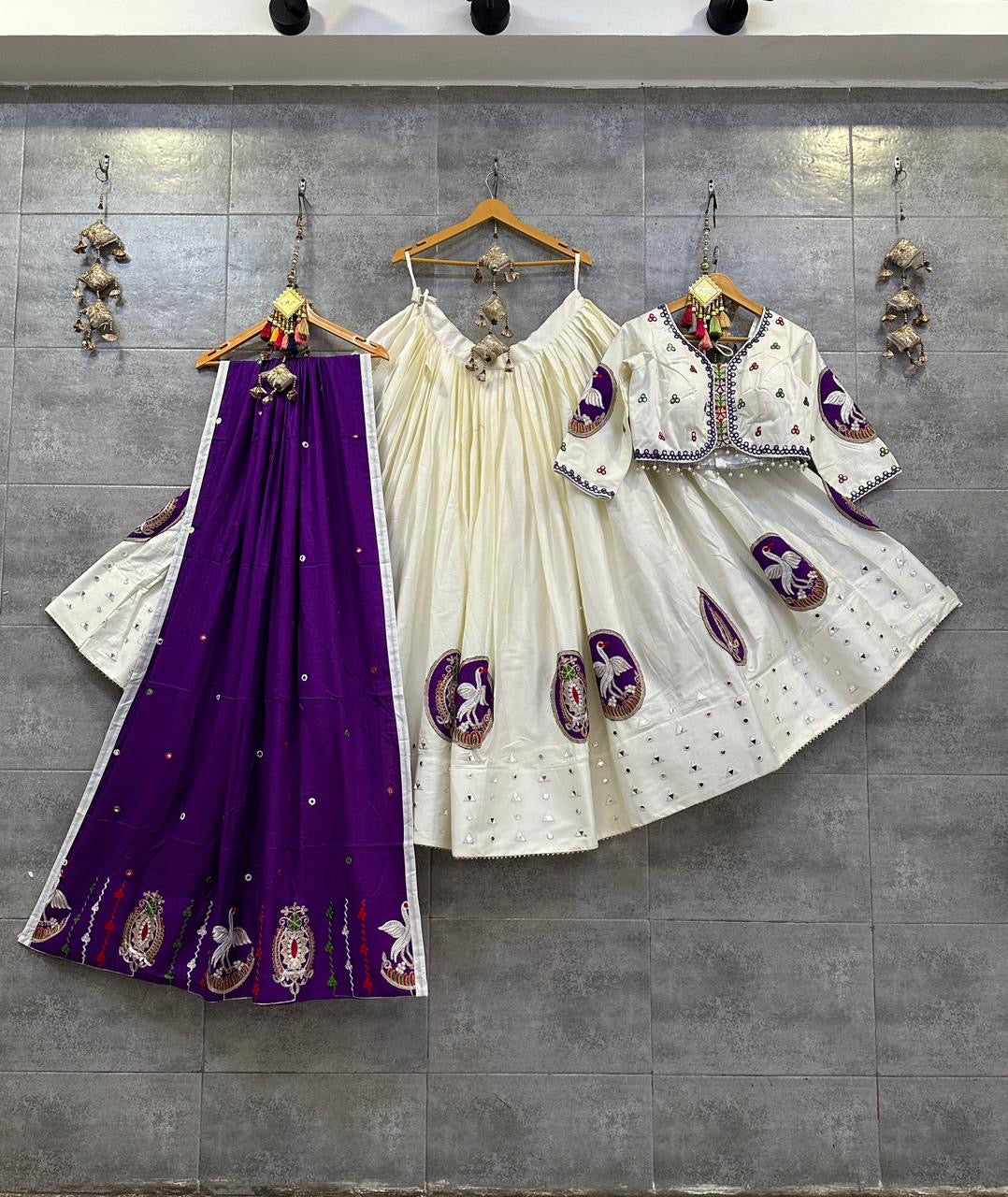 Jaam Cotton Silk Gamthi work Navratri Special Chaniya Choli - Premium from Ethenika.com - Just INR 6590! Shop now at Ethenika.com