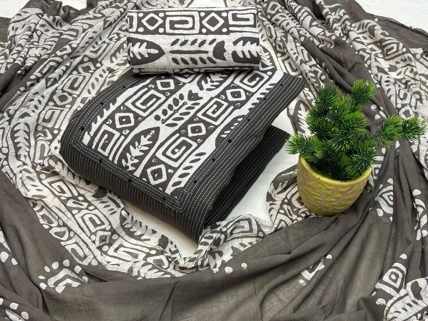 Cotton Printed Dress Material - Premium from Ethenika.com - Just INR 1690! Shop now at Ethenika.com