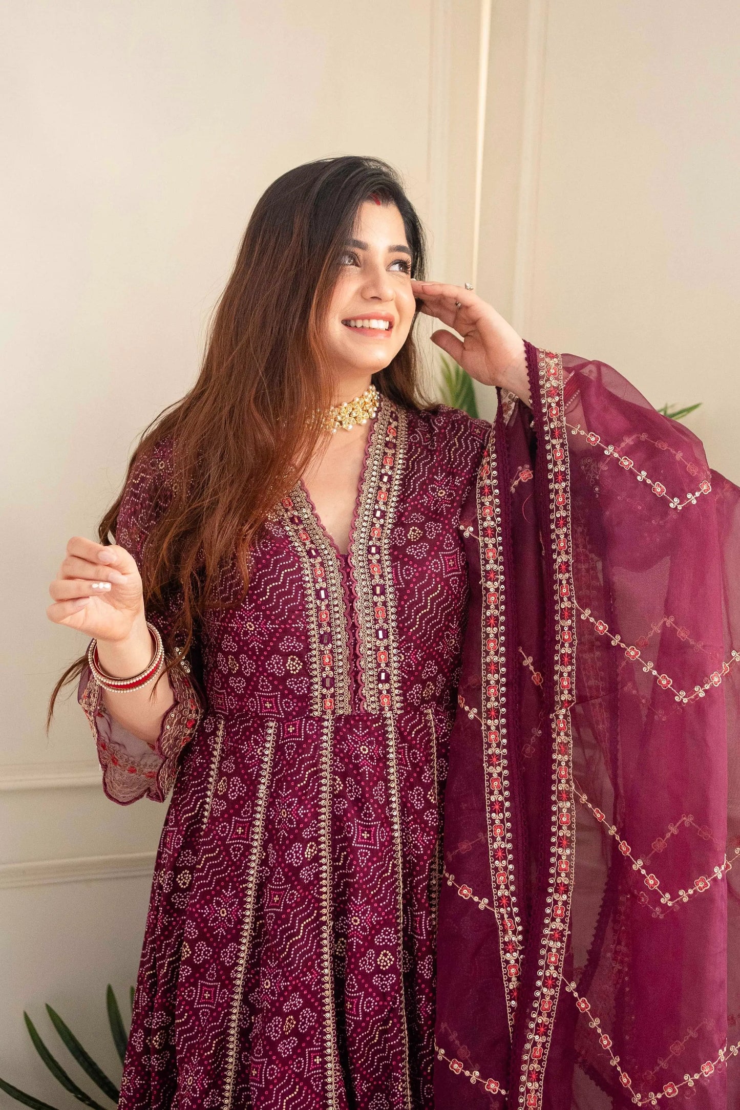Premium Zari Weaving Printed Kurti Pant Dupatta Set (Stitched) - Premium from Ethenika.com - Just INR 2590! Shop now at Ethenika.com
