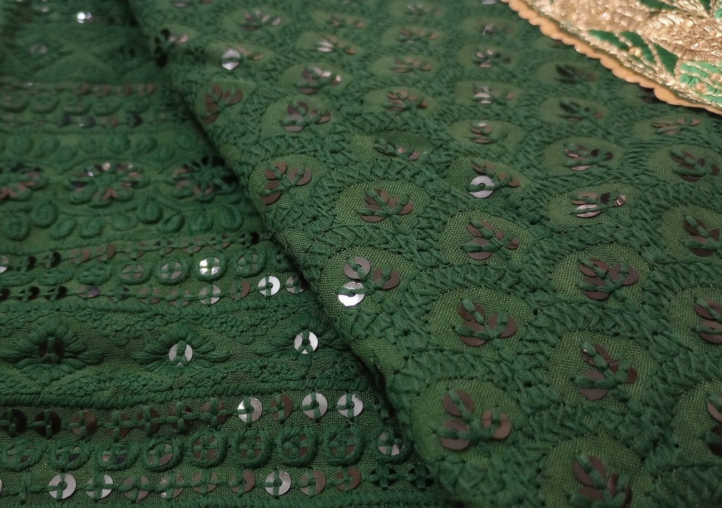 Cotton Chikankari with Neck work Womens Dress Material (Unstitched) - Premium from Ethenika.com - Just INR 1090! Shop now at Ethenika.com