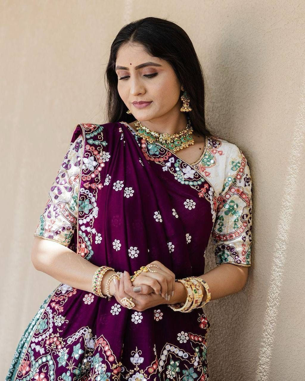 Muslin Cotton Digital Print Work Chaniya Choli Dress (Stitched) - Premium from Ethenika.com - Just INR 3590! Shop now at Ethenika.com