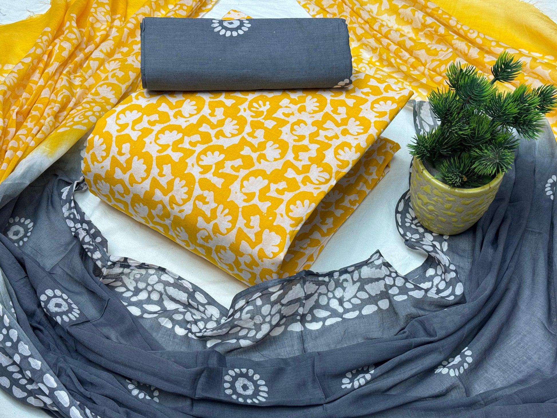 Cotton Hand Blocked Wax Batik - Premium  from Ethenika.com - Just INR 1490! Shop now at Ethenika.com