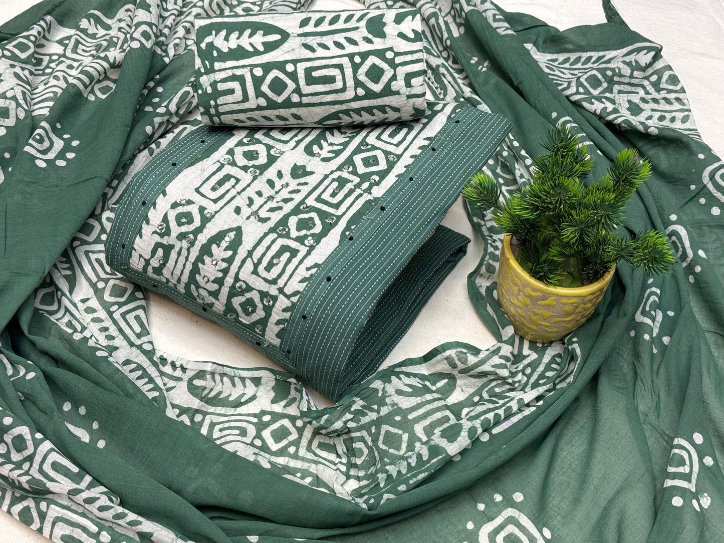 Cotton Printed Dress Material - Premium from Ethenika.com - Just INR 1690! Shop now at Ethenika.com