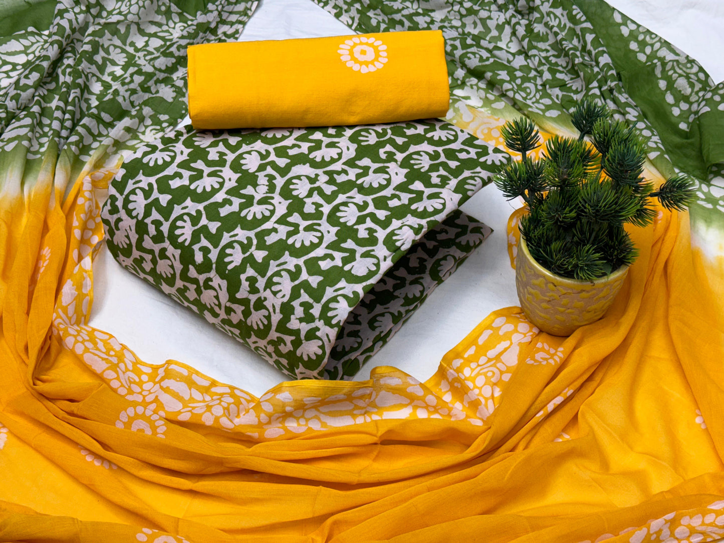 Cotton Hand Blocked Wax Batik - Premium  from Ethenika.com - Just INR 1490! Shop now at Ethenika.com
