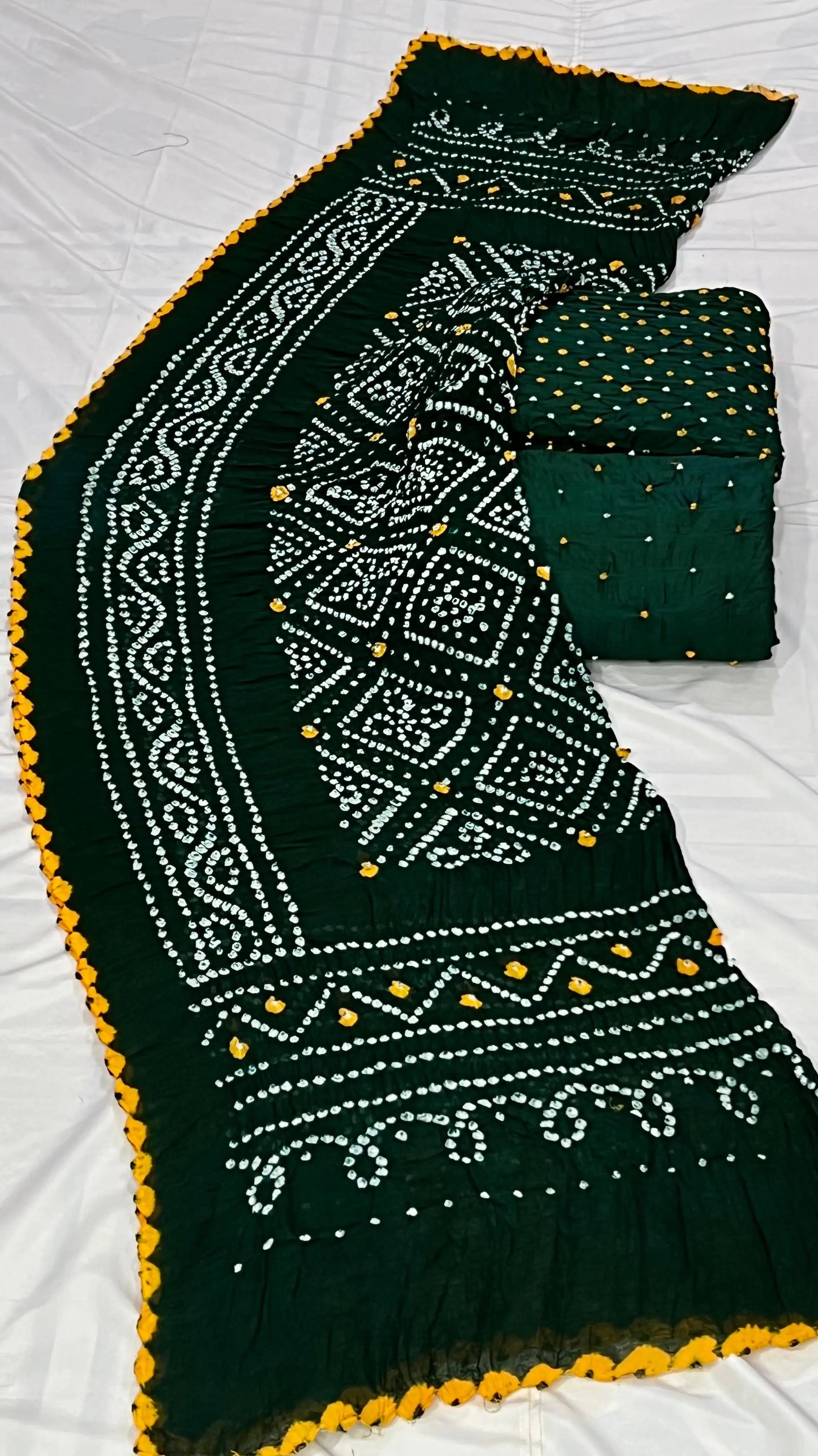 Cotton Satin Original Kutchi Bandhani Dress Material - Premium  from Ethenika.com - Just INR 2190! Shop now at Ethenika.com