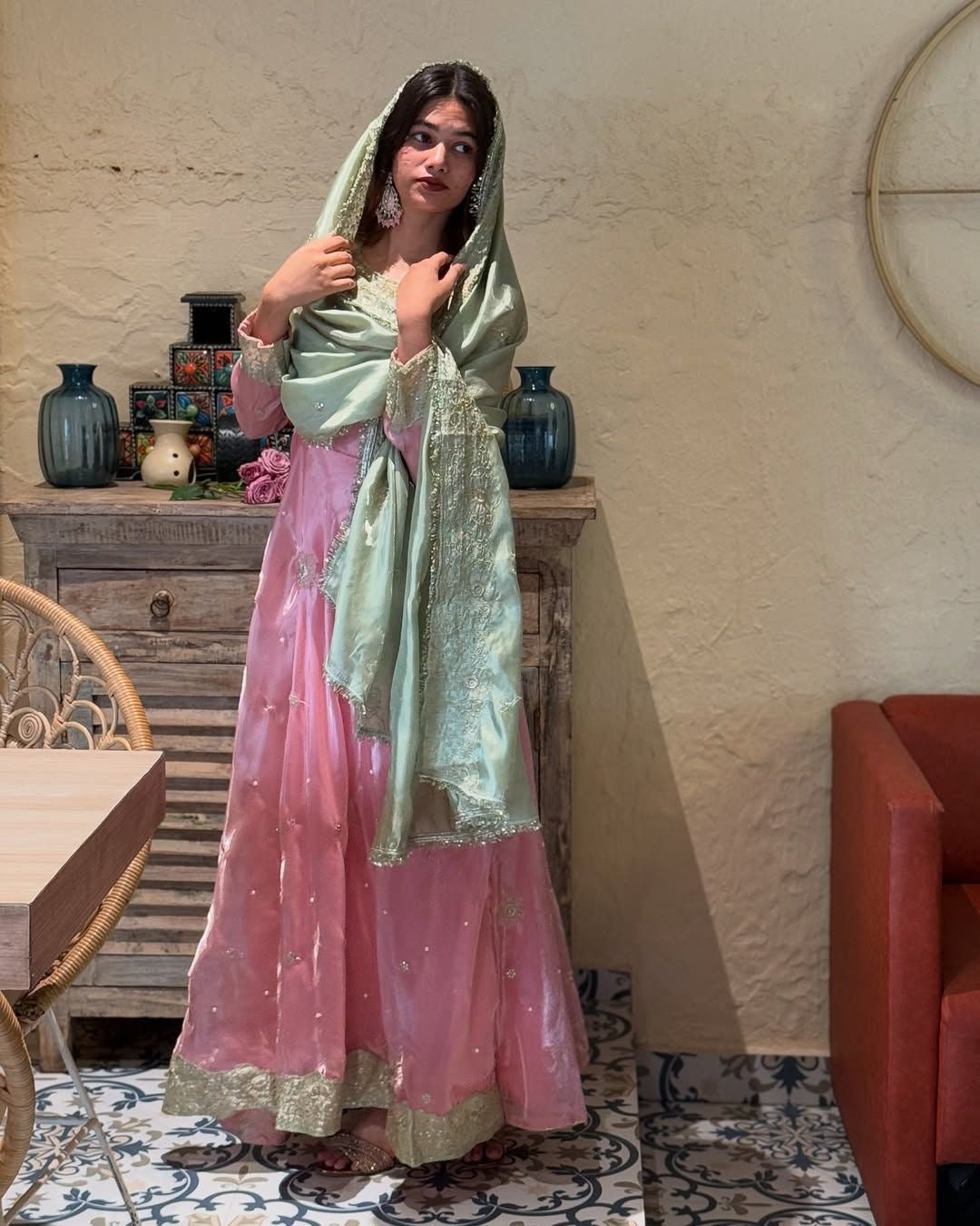 Ethenika Special Sequence Embroidery Moti work Flair Kurti Pant Dupatta Set (Stitched) - Premium from Ethenika.com - Just INR 2990! Shop now at Ethenika.com