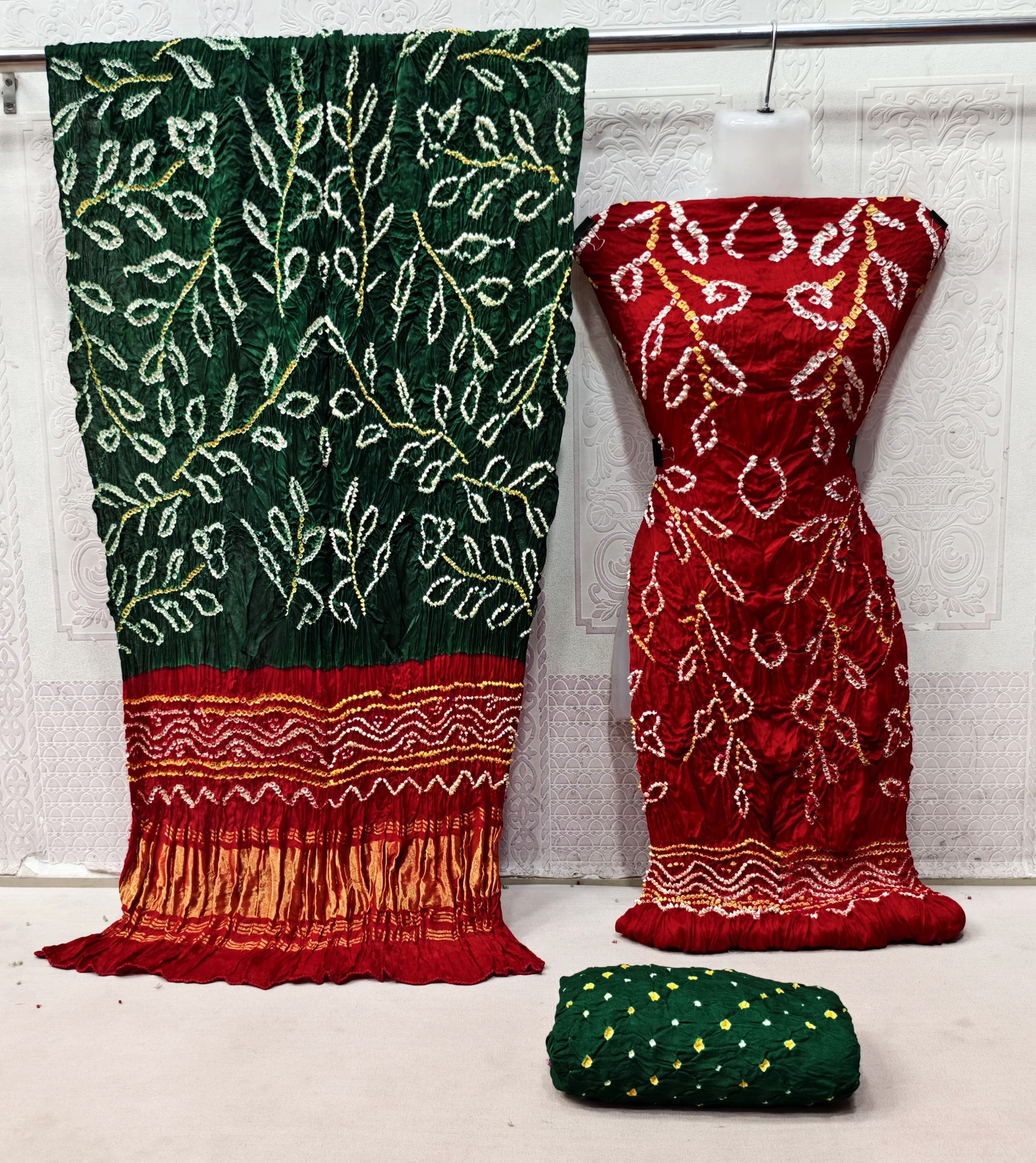 Modal Silk Barik Bandhej work Bandhani Dress Material - Premium  from Ethenika.com - Just INR 5990! Shop now at Ethenika.com