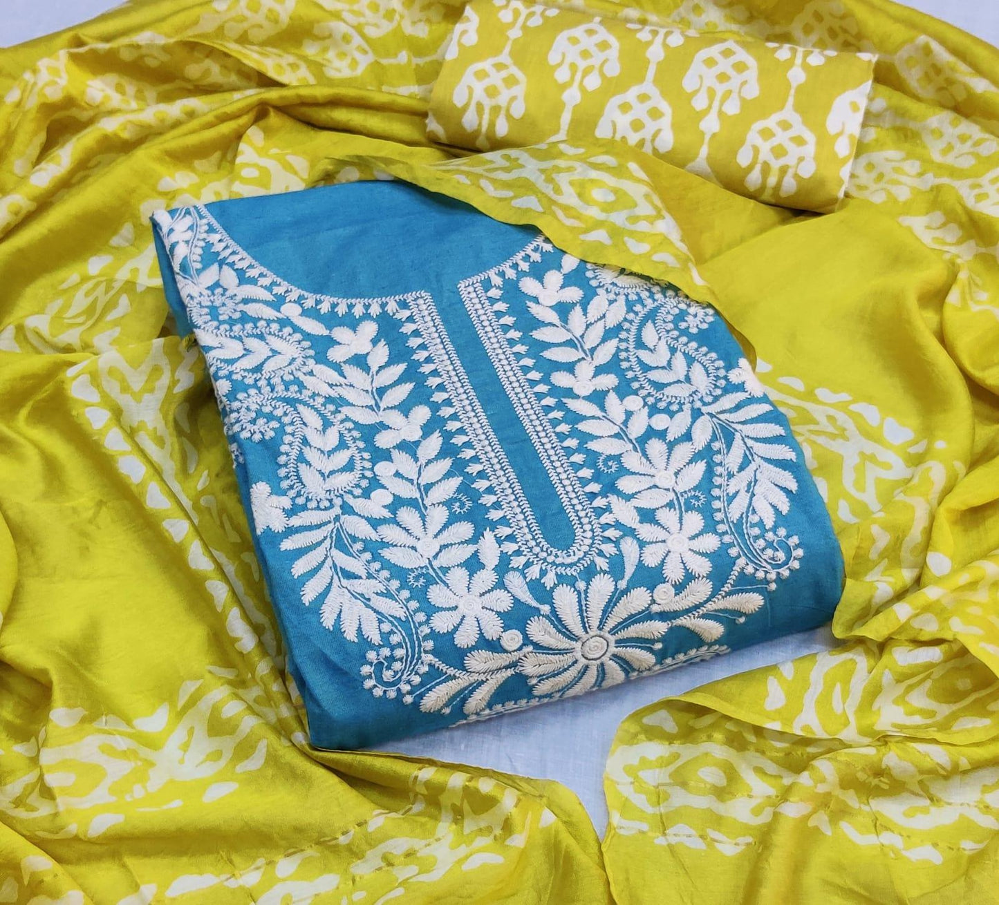 Cotton Patch Work Batik Salwar dupatta Set Ethenika.com