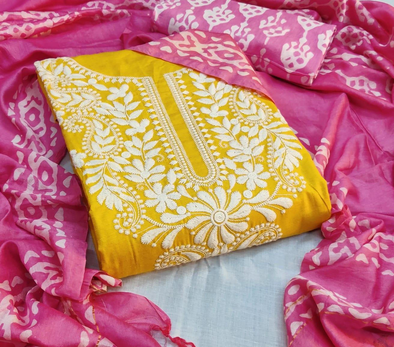 Cotton Patch Work Batik Salwar dupatta Set Ethenika.com