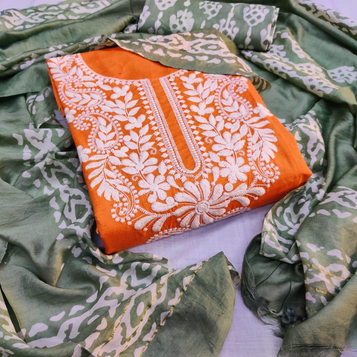 Cotton Patch Work Batik Salwar dupatta Set Ethenika.com