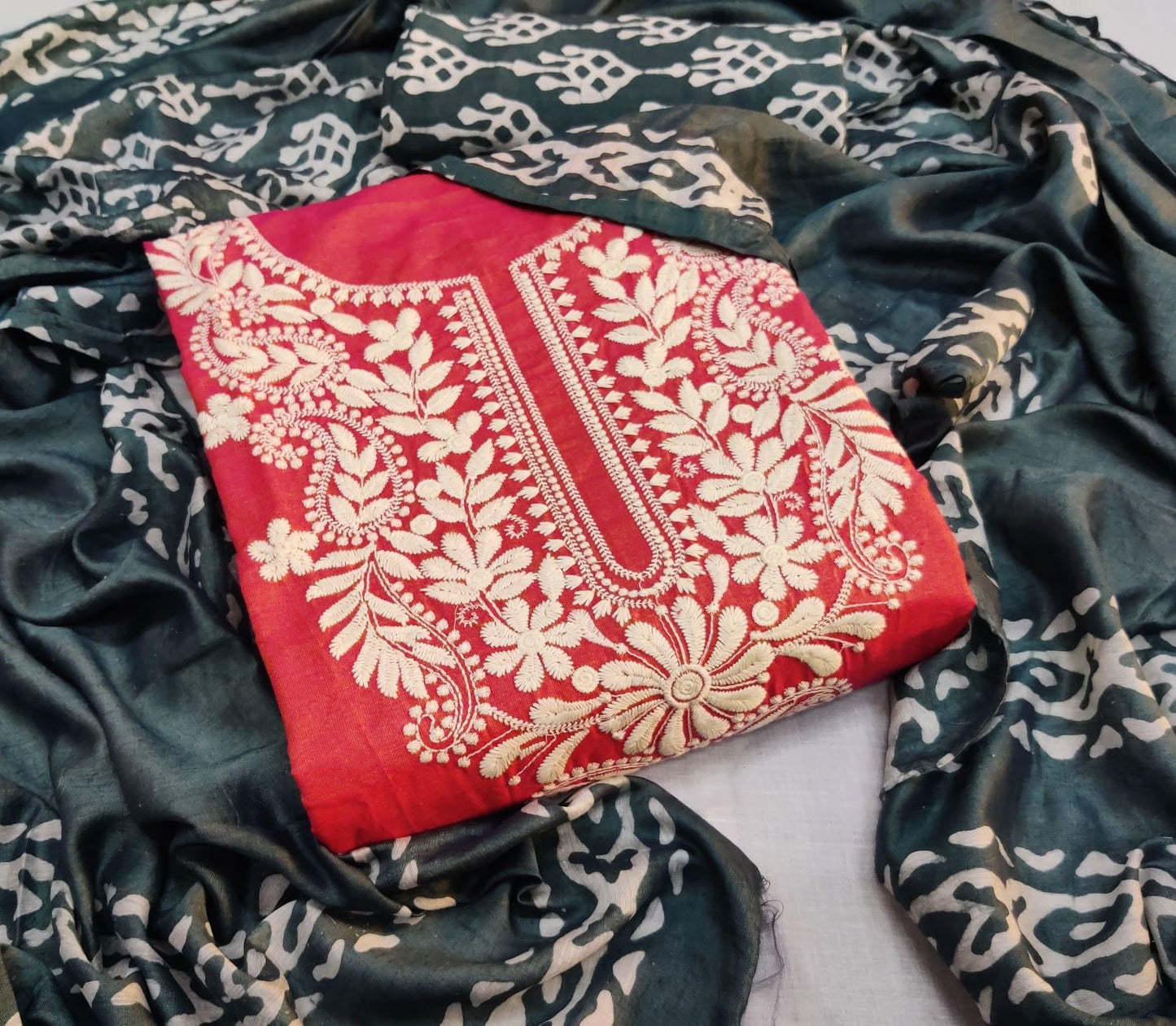 Cotton Patch Work Batik Salwar dupatta Set Ethenika.com