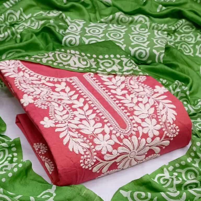 Cotton Patch Work Batik Salwar dupatta Set Ethenika.com
