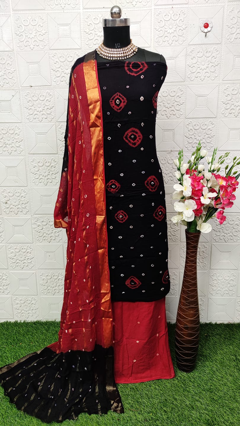 Summer Special Cotton Bandhani Dress Material - Premium  from Ethenika.com - Just INR 1390! Shop now at Ethenika.com