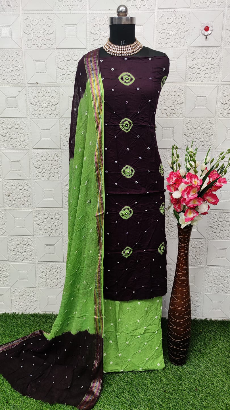 Summer Special Cotton Bandhani Dress Material - Premium  from Ethenika.com - Just INR 1390! Shop now at Ethenika.com