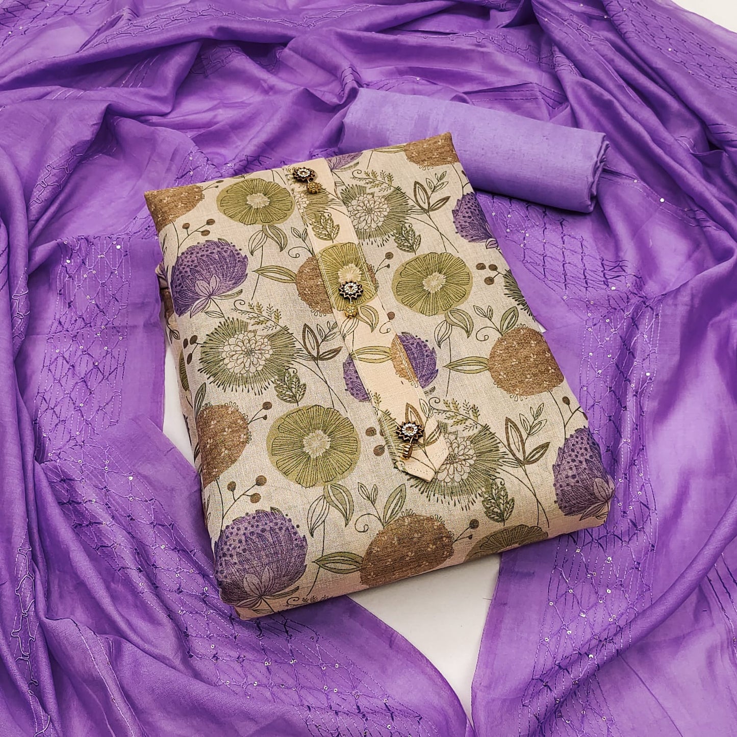 Erode Silk Digital Print work Dress Material - Premium from Ethenika.com - Just INR 1390! Shop now at Ethenika.com