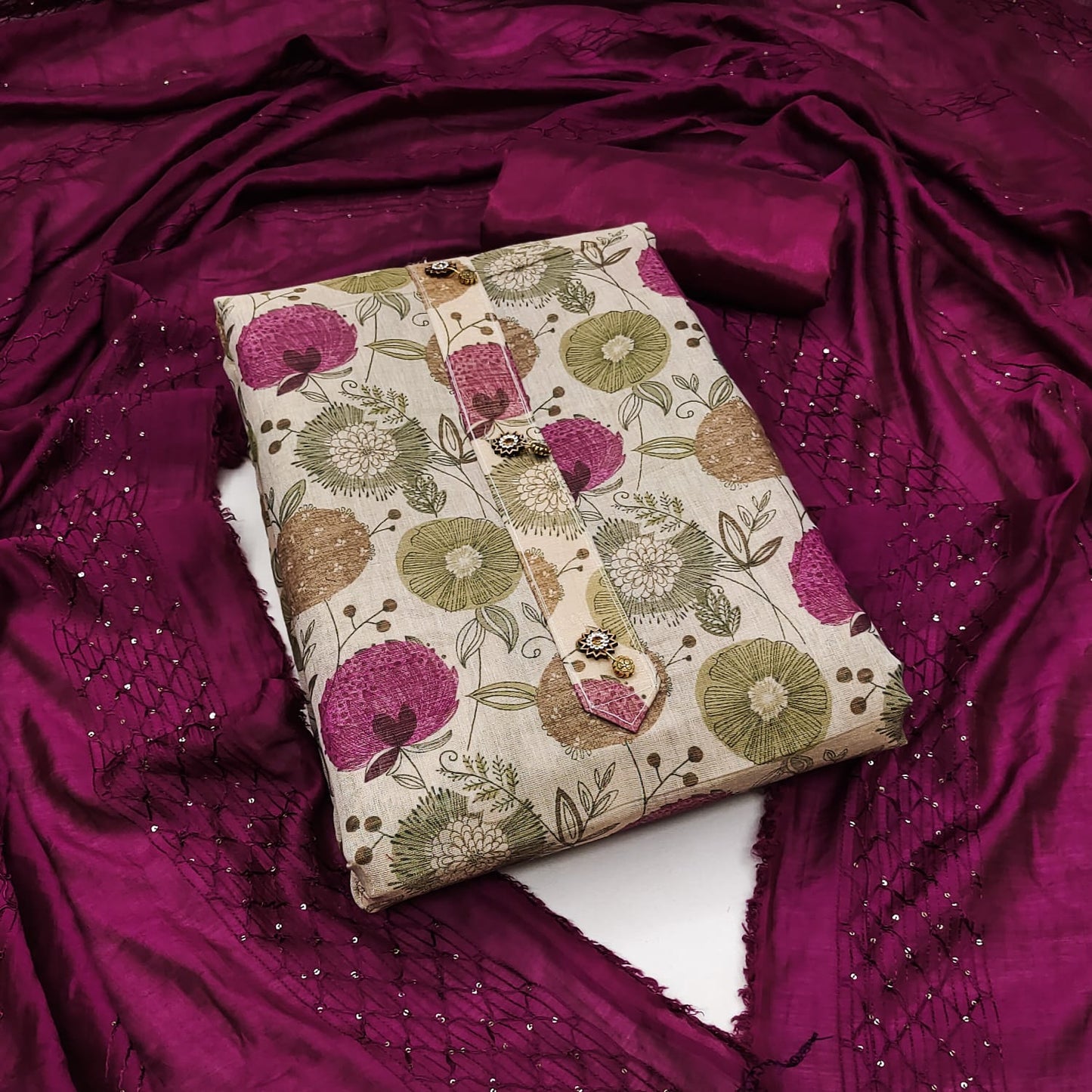 Erode Silk Digital Print work Dress Material - Premium from Ethenika.com - Just INR 1390! Shop now at Ethenika.com