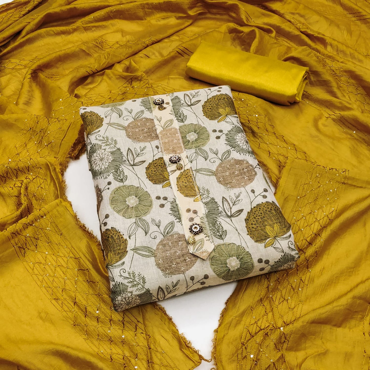 Erode Silk Digital Print work Dress Material - Premium from Ethenika.com - Just INR 1390! Shop now at Ethenika.com