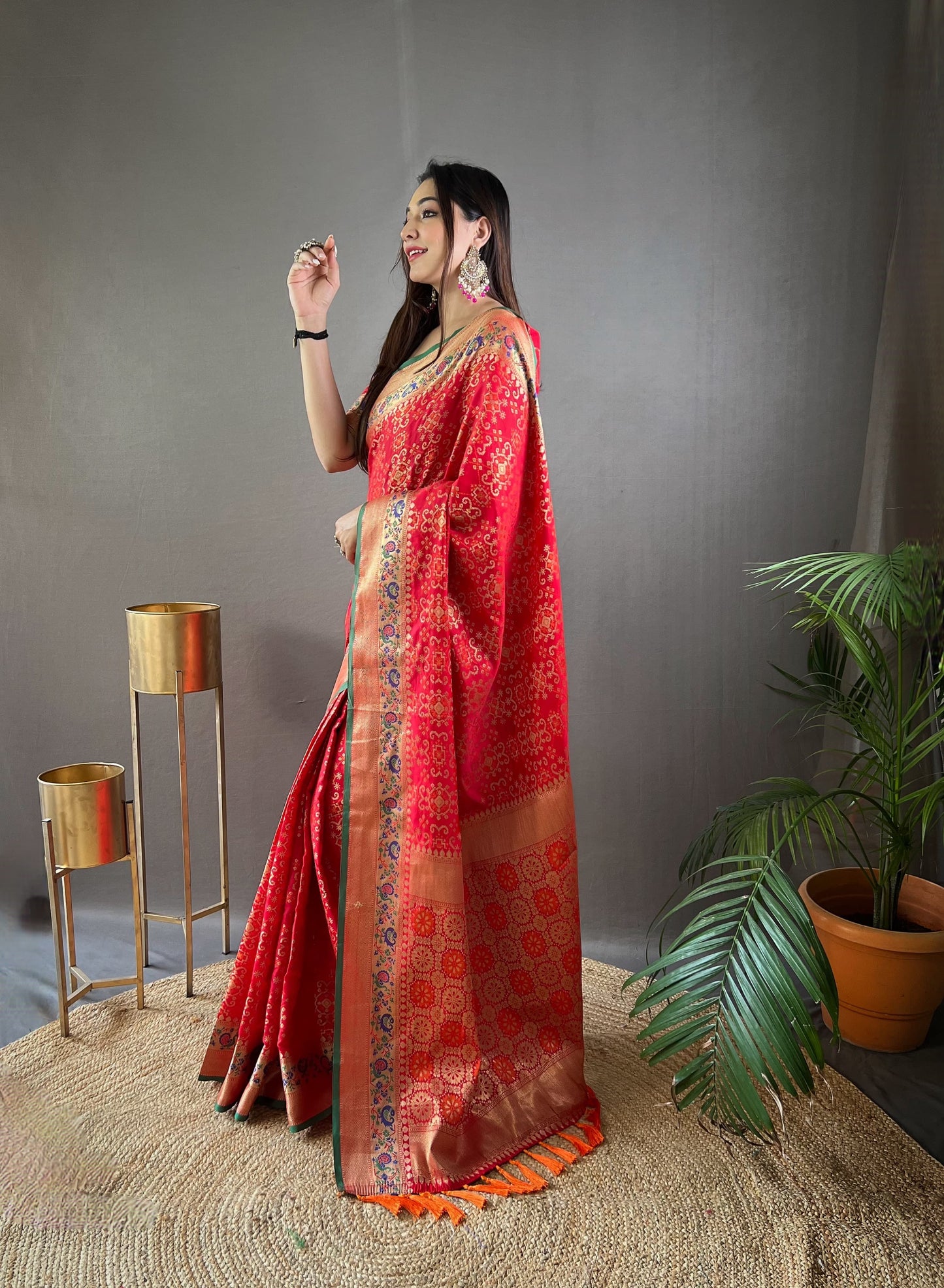 Patola Silk Pure Bandhani Saree - Premium Bandhani from Ethenika.com - Just INR 2690! Shop now at Ethenika.com