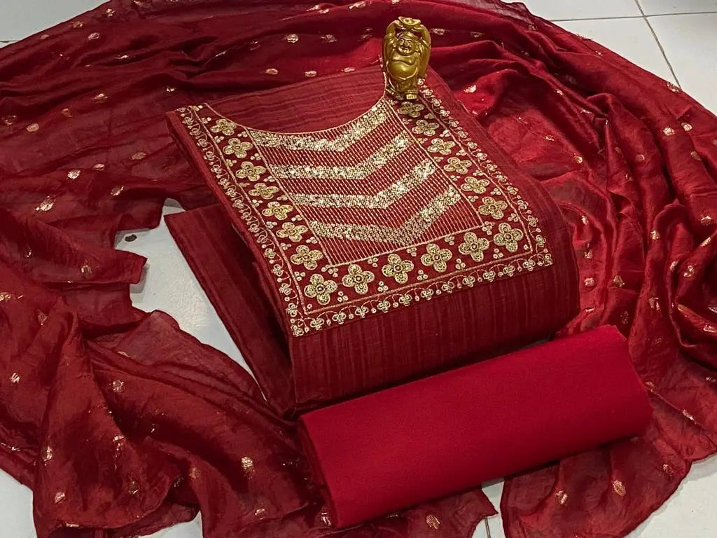 new design dress material Vinay Kuleesh Khanak Wholesale Designer Dress Material